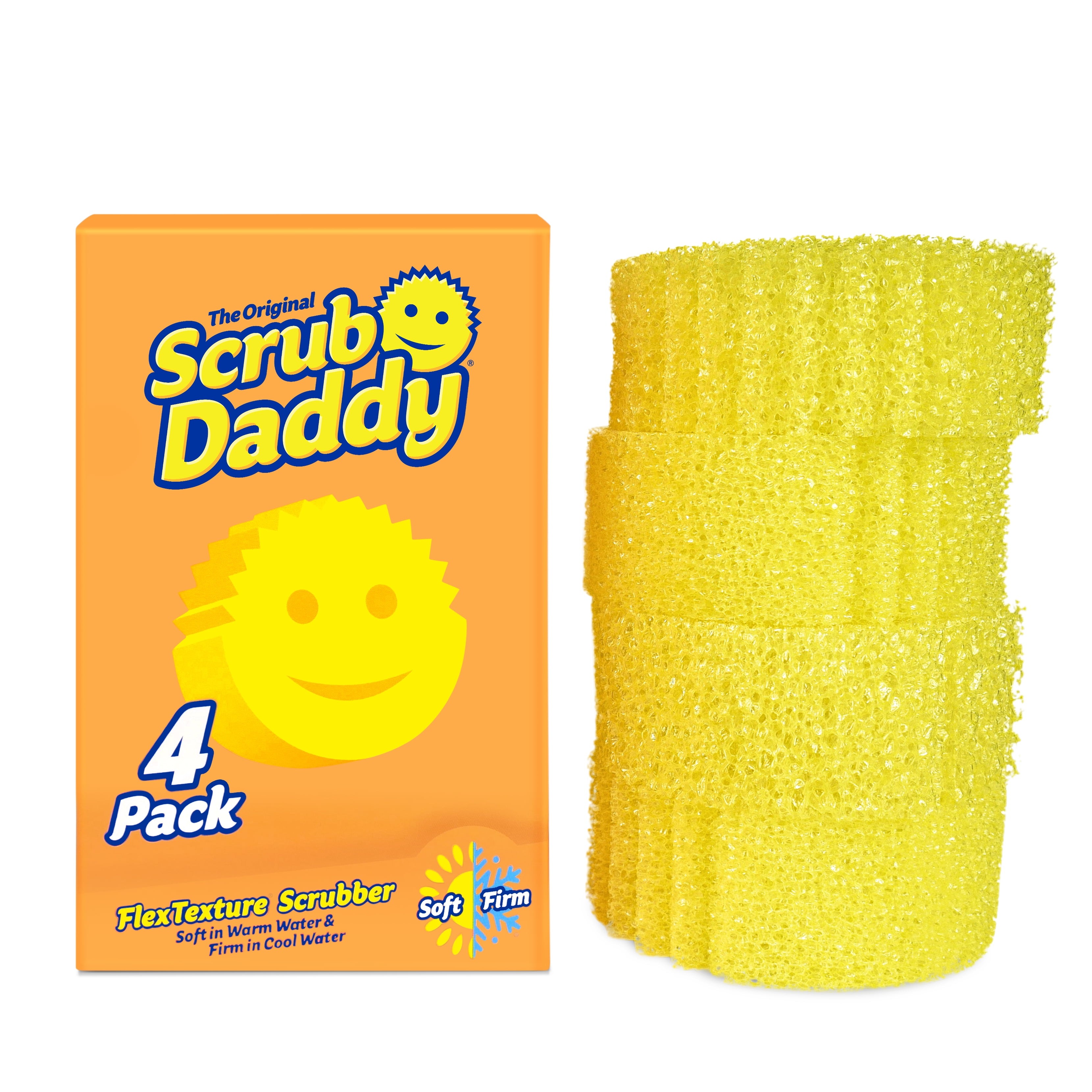 Scrub Daddy Scrub Mommy Sponge, Pink, Soft in Warm Water, Firm in Cold, 1  Count 