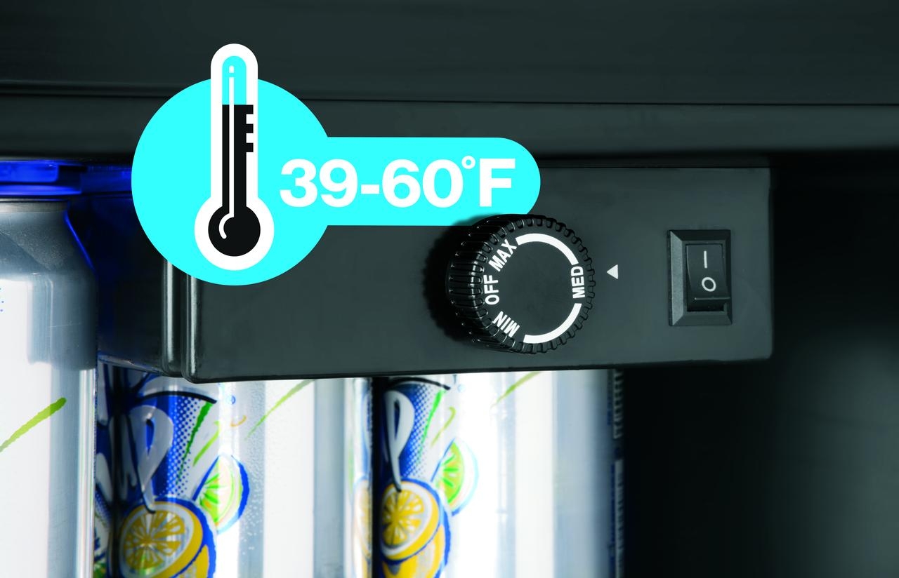 Haier 150 Can Locking Beverage Center HEBF100BXS, Stainless Steel Best