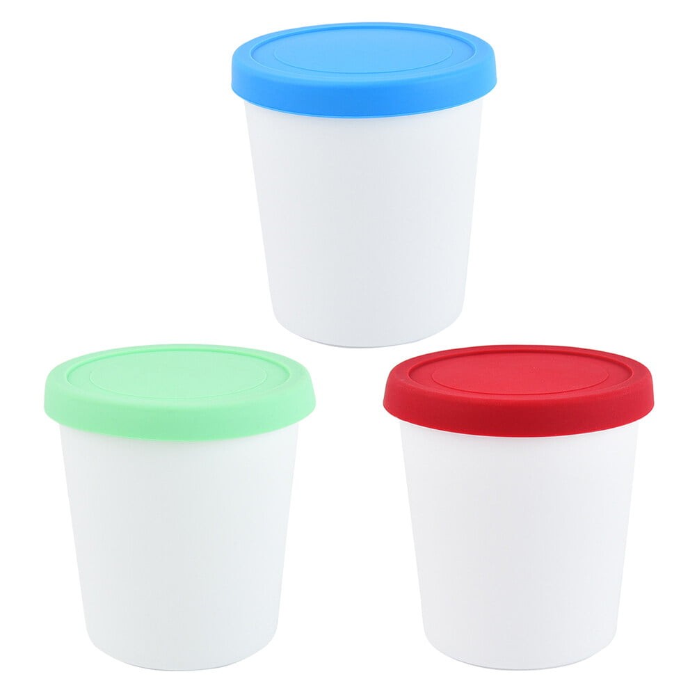 1L Ice Cream Containers Reusable Freezer Storage Tub Yogurt