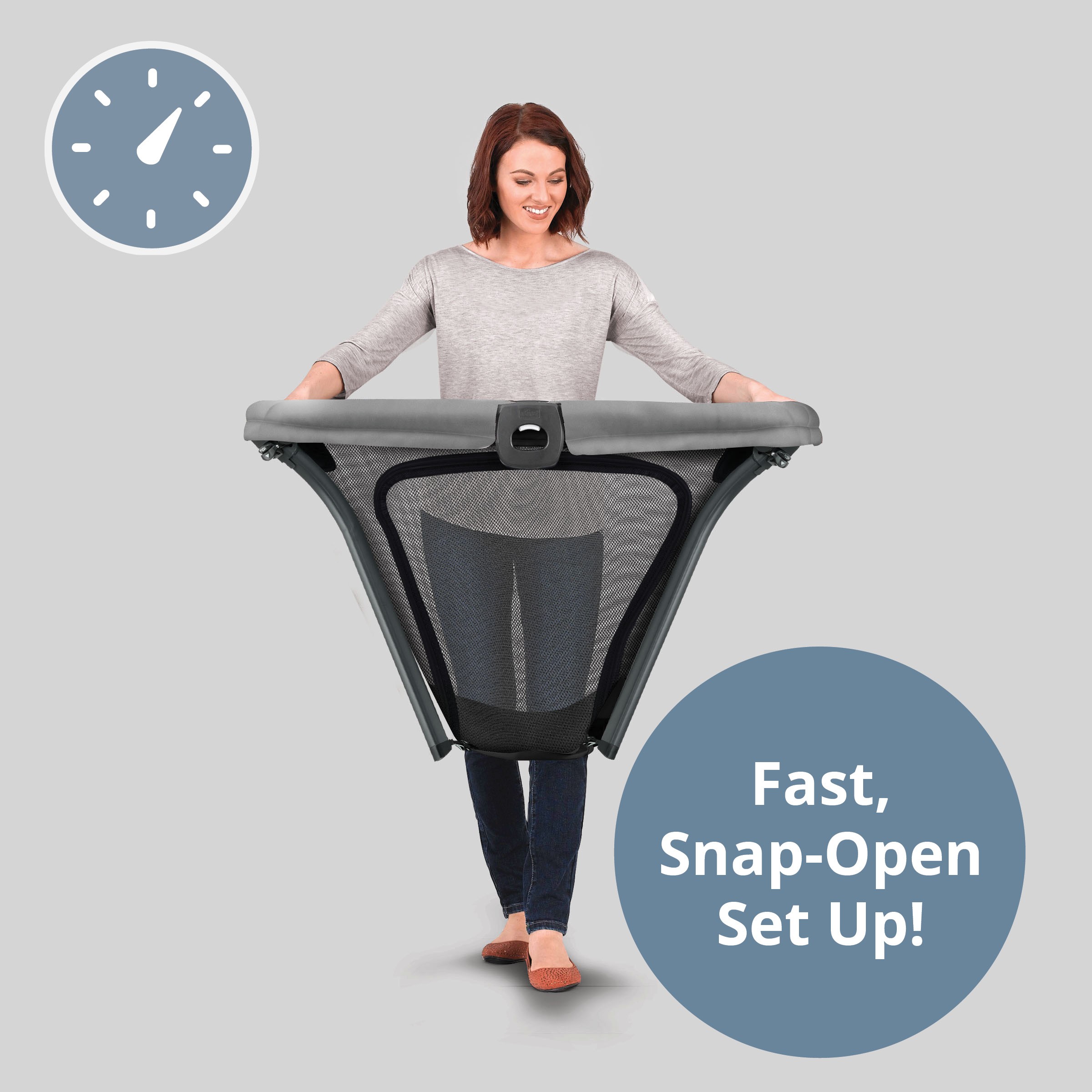 Chicco Alfa Lite Lightweight Travel Playard with Zipoff Mattress Cover