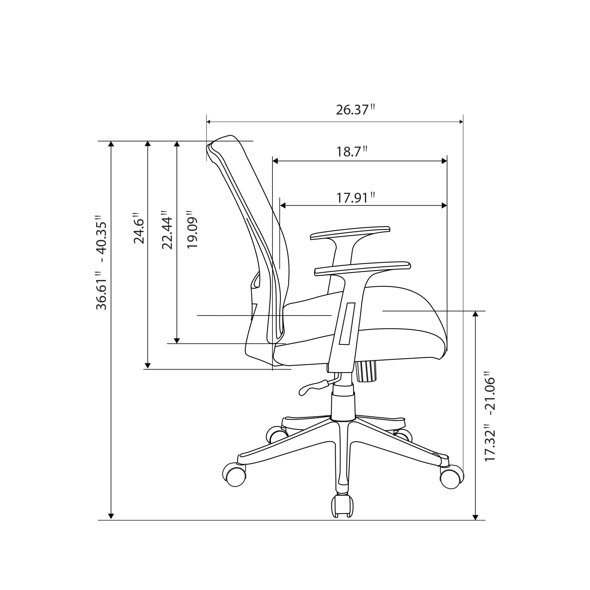Brenton Studio® Radley Task Chair, Black Best Deals and Price History