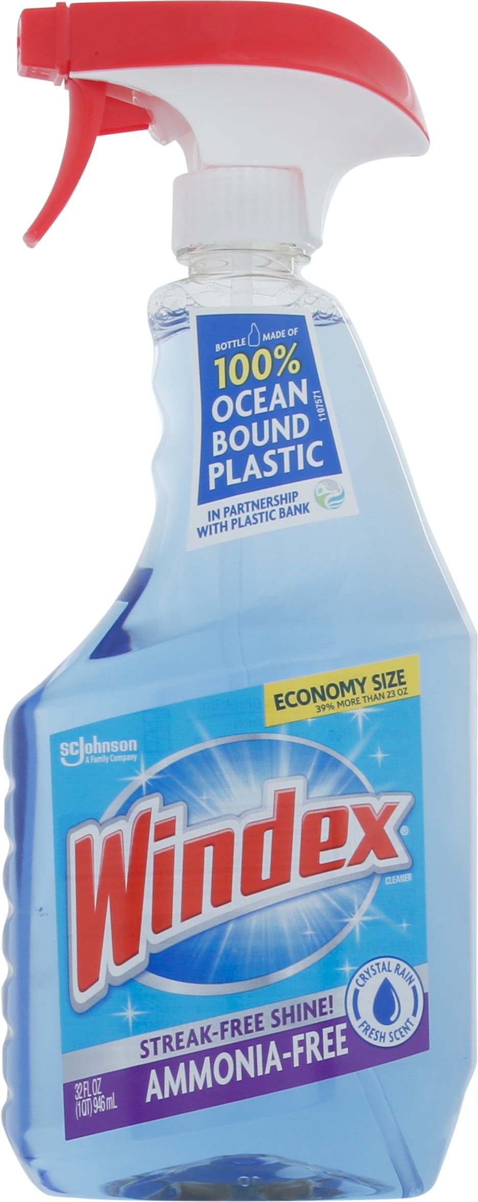 Windex® Ammonia-Free Glass Cleaner, Crystal Rain Scent, Spray Bottle, 32 fl  oz