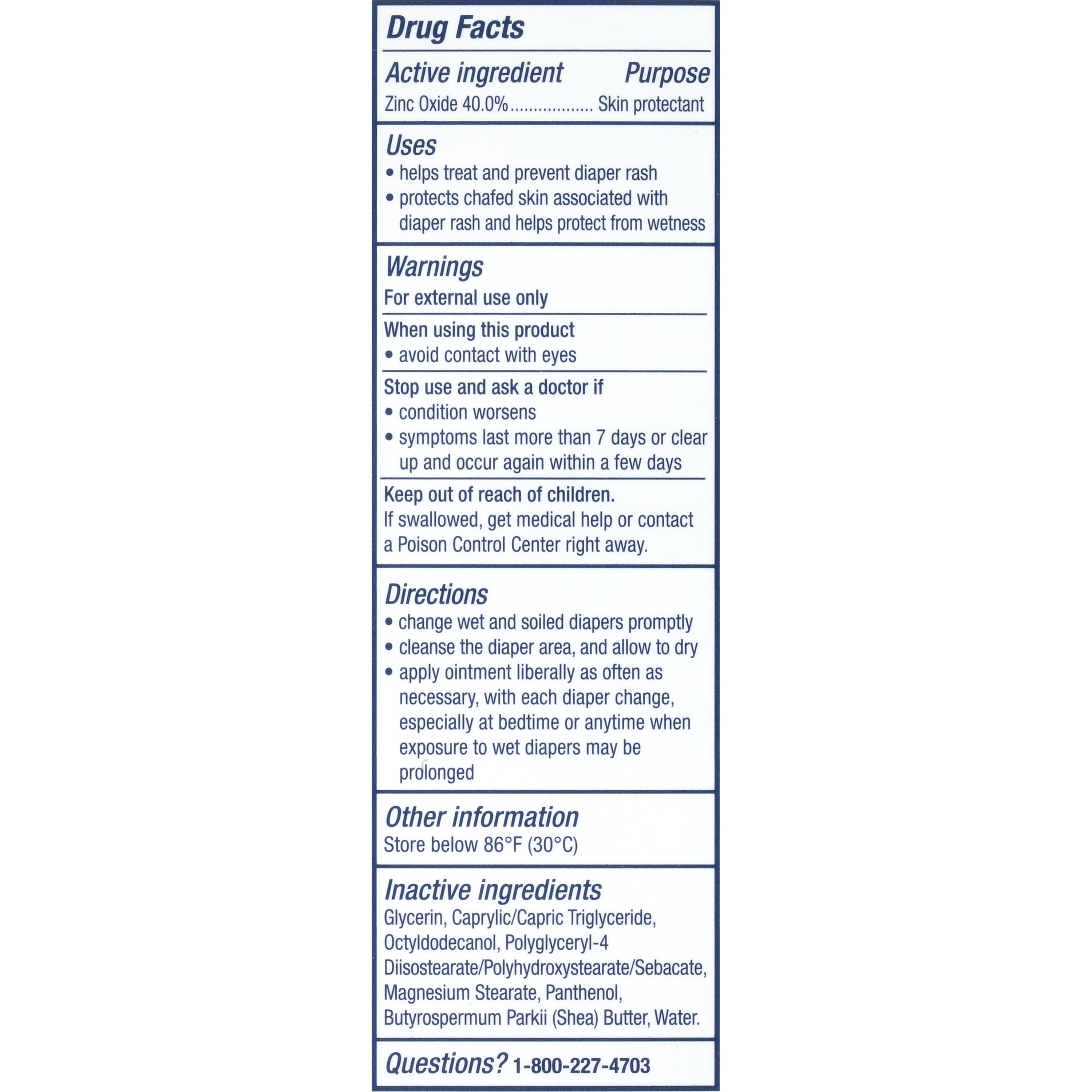 Aquaphor Baby Diaper Rash Paste, Maximum Strength 40 Zinc Oxide