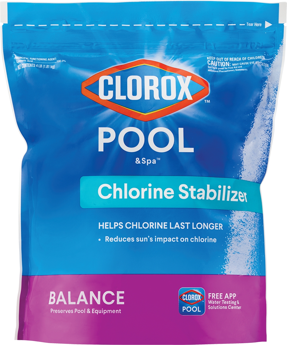 Clorox Pool&Spa Chlorine Stabilizer for Swimming Pools, 4 lb Bag Best