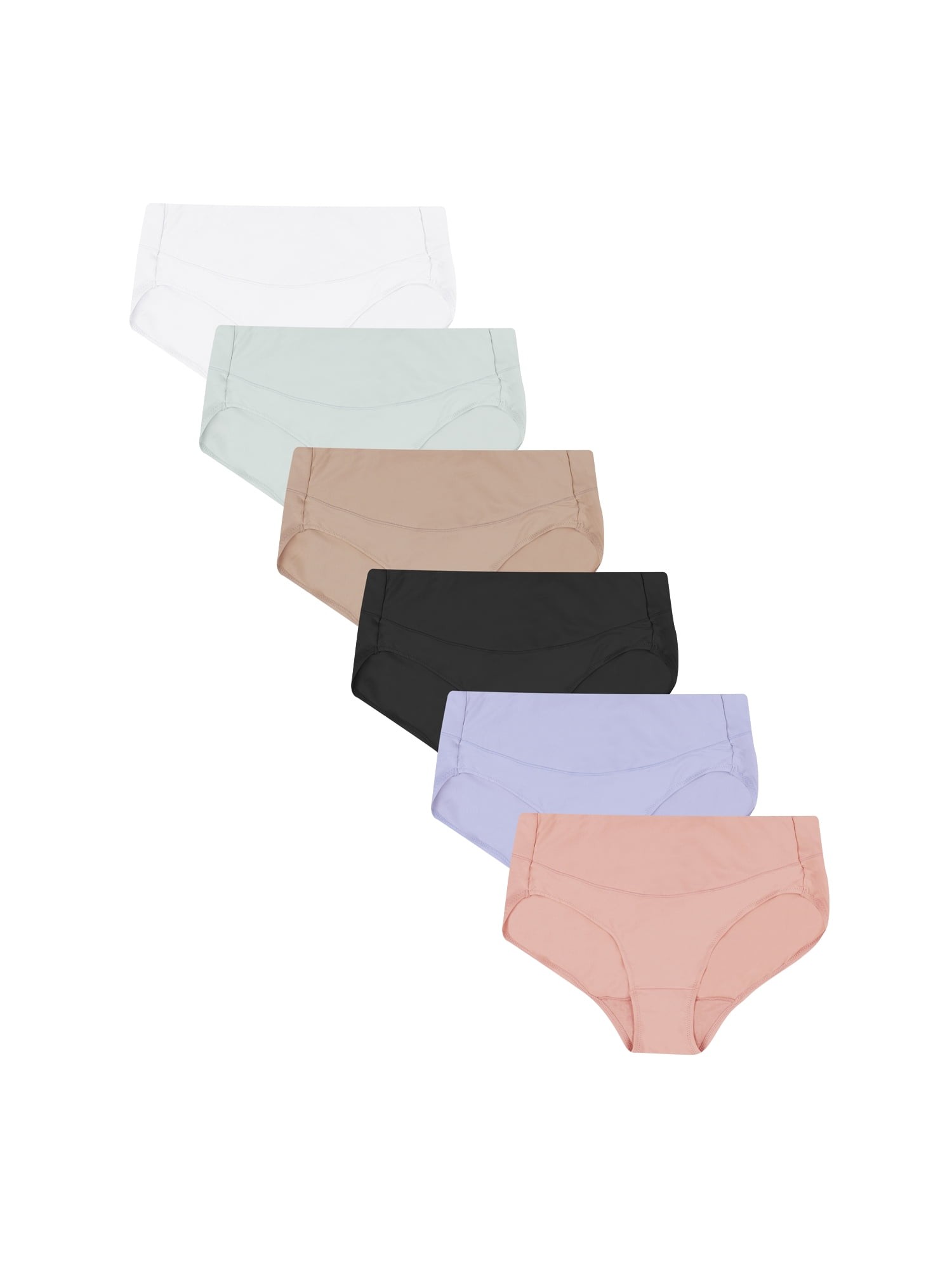 Mejores ofertas e historial de precios de Hanes Women's Signature Smoothing  Microfiber Hi-Cut Underwear, 6-Pack en