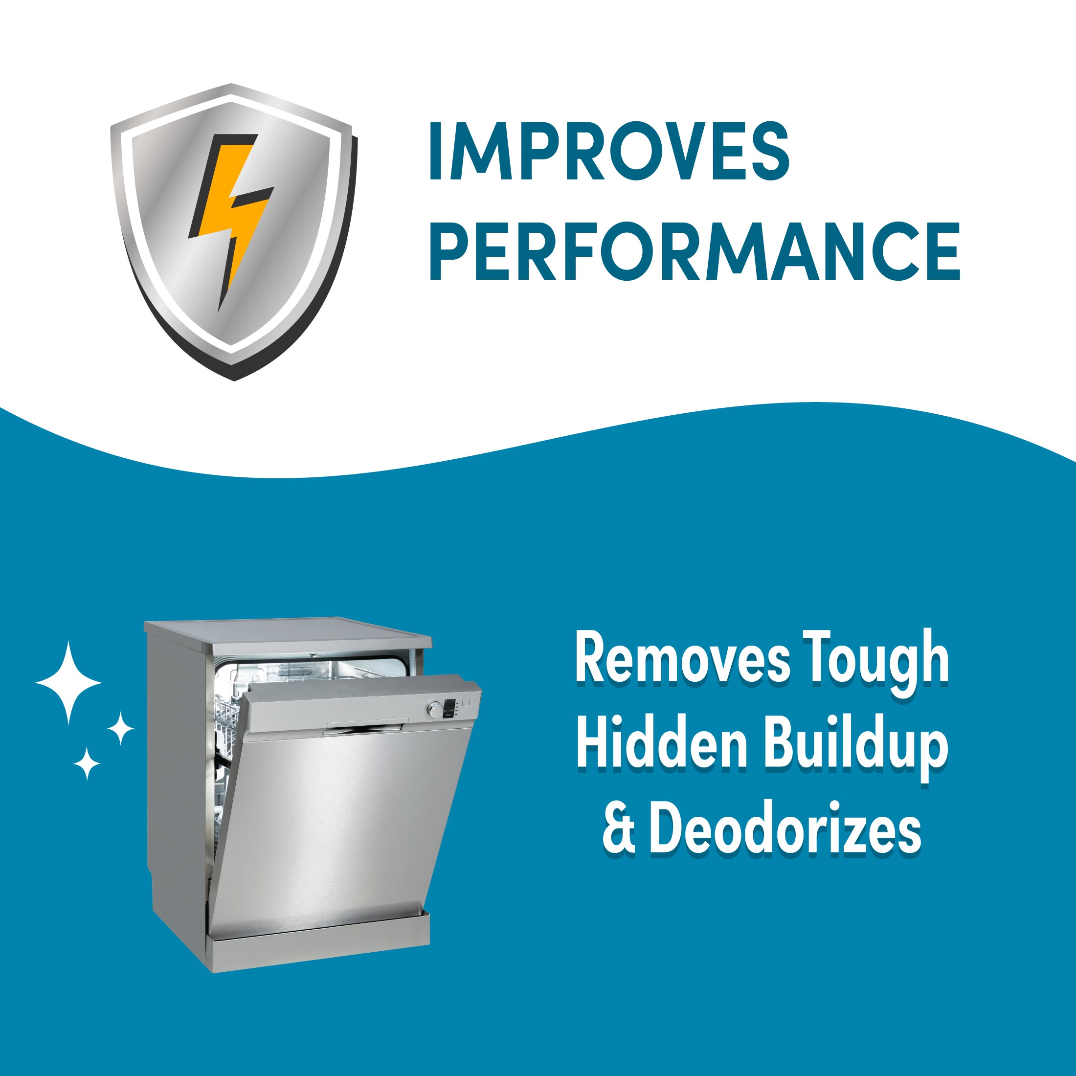 Lemi Shine Dishwasher Cleaner, Deodorizes and Removes Buildup, 4 ct