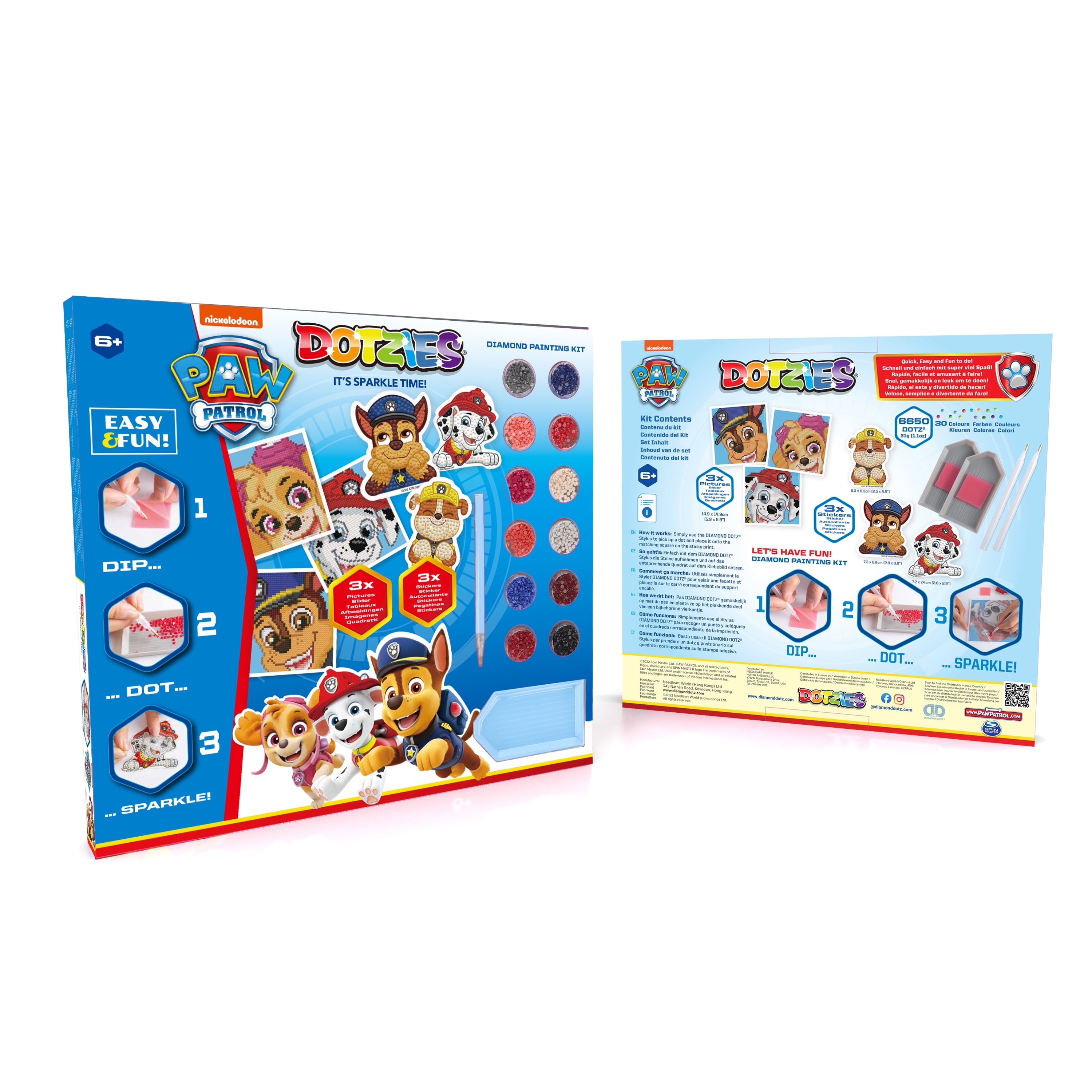 Mejores ofertas e historial de precios de DIAMOND DOTZ® DOTZIES® Paw Patrol  Diamond Painting Activity Set for Kids en