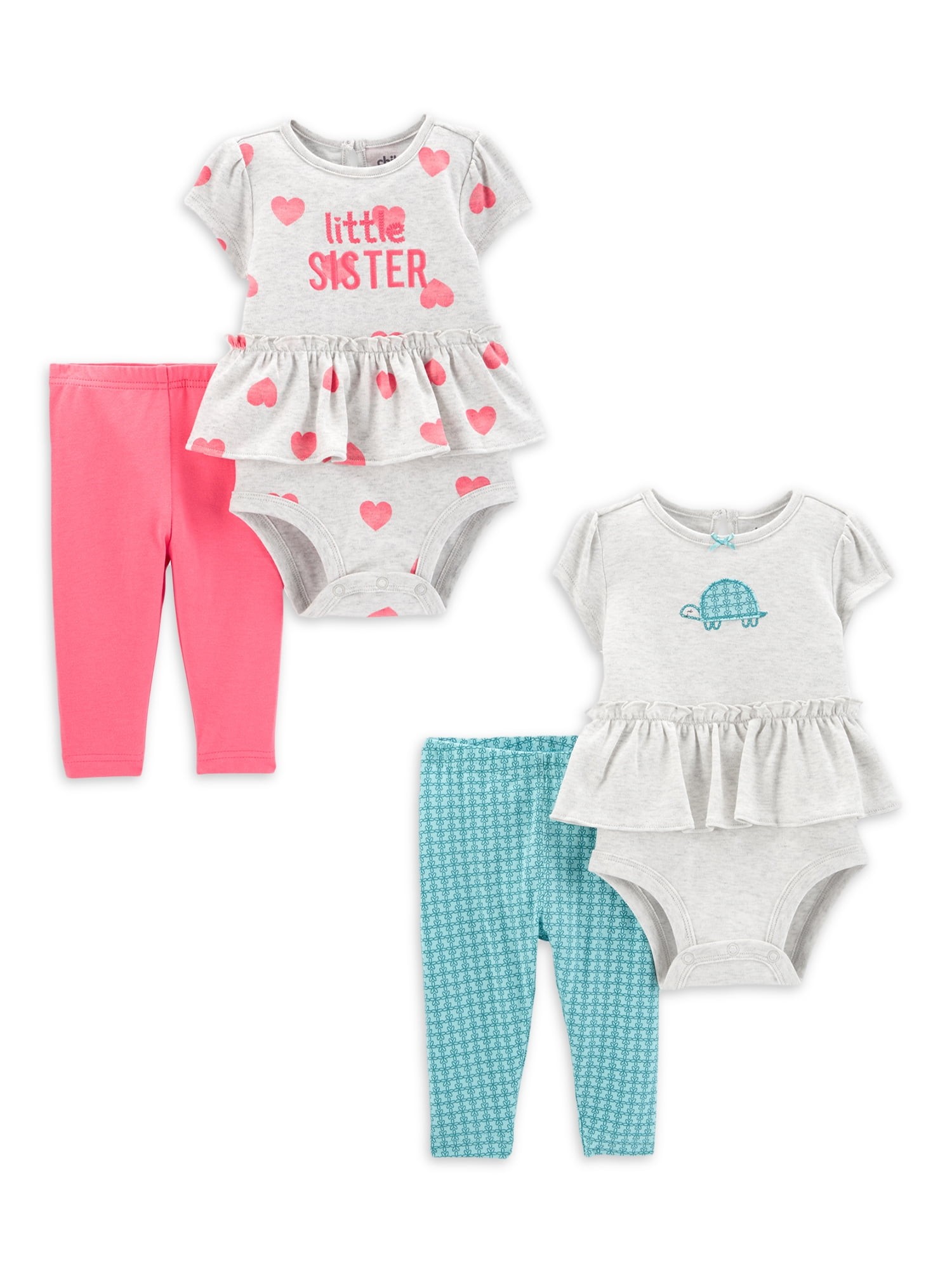 Carter's Child of Mine Baby Girl Outfit Set, 3-Piece, Sizes 0-24 Months