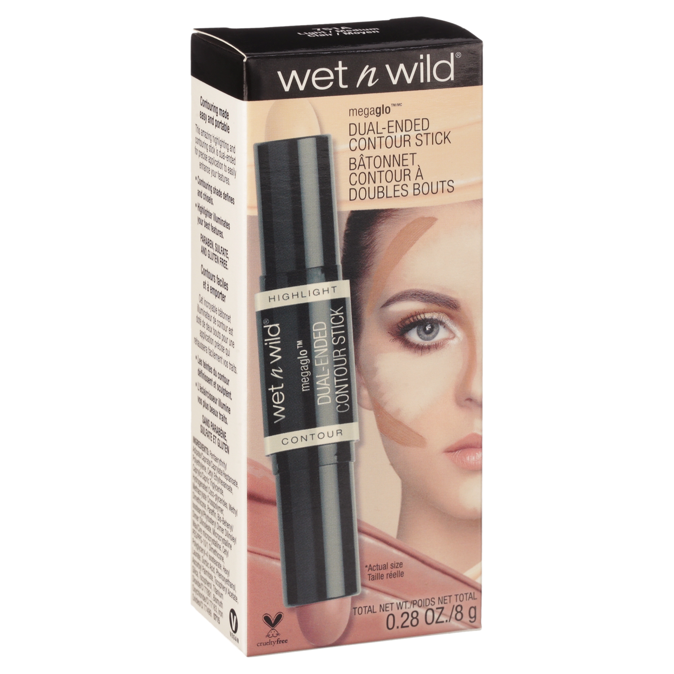 wet n wild MegaGlo DualEnded Contour Stick, Light/Medium Best Deals
