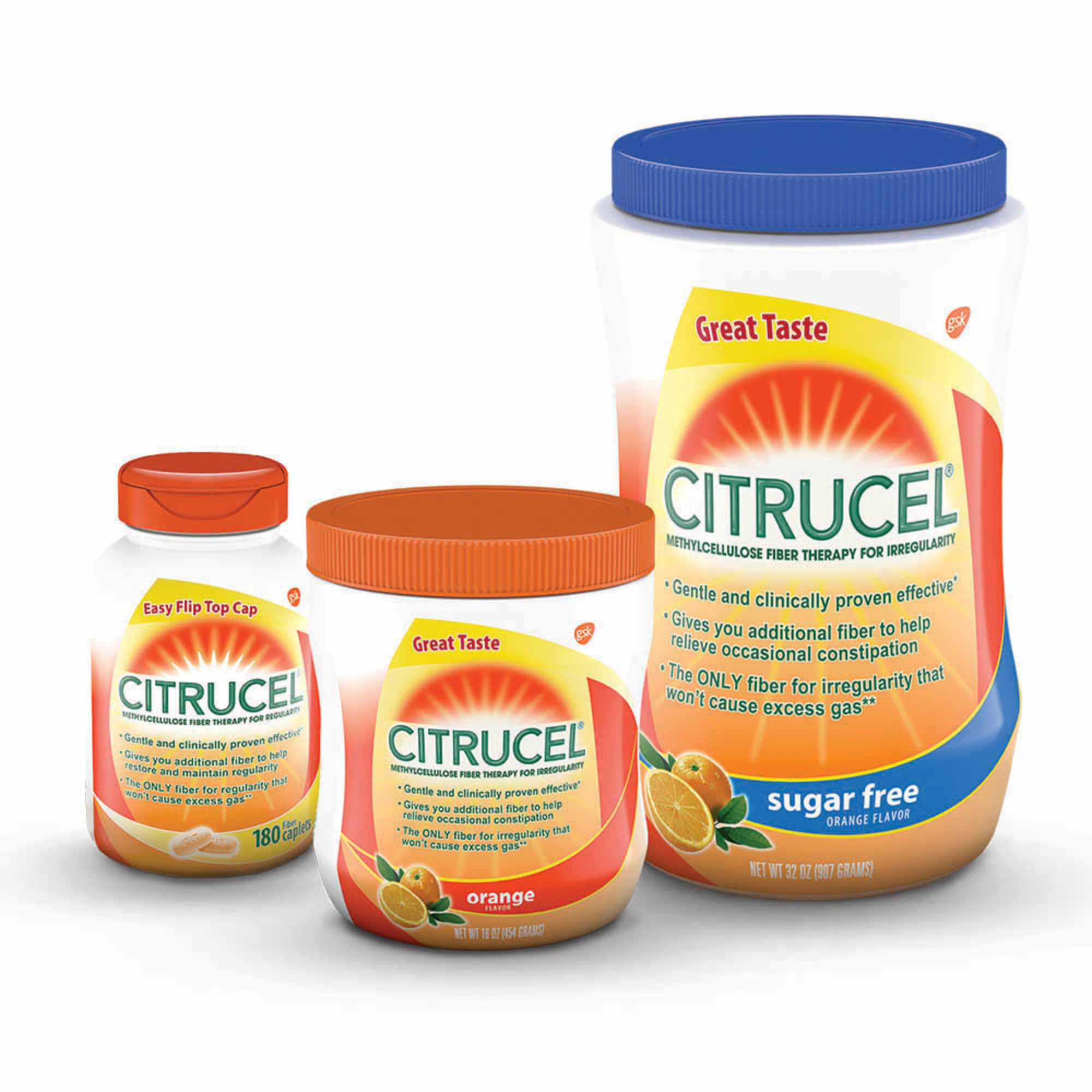 Citrucel Fiber Therapy Powder for Occasional Constipation Relief ...