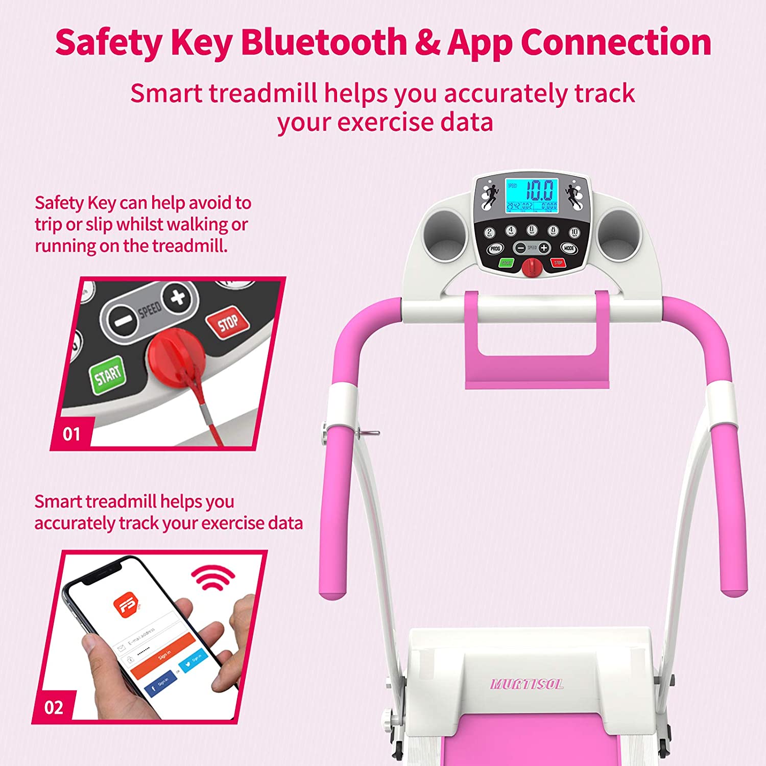 Murtisol motorized online treadmill