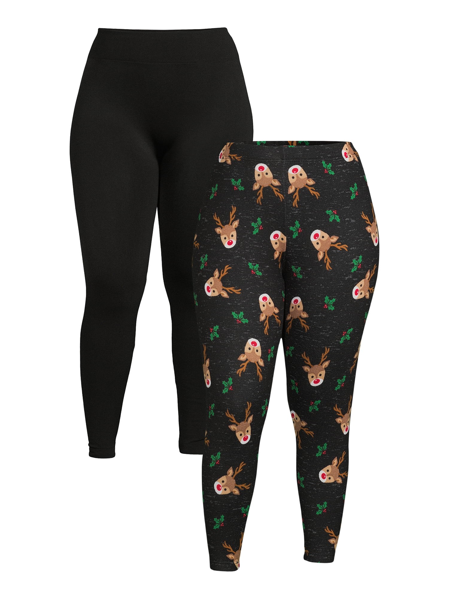 Plus size holiday hot sale print leggings