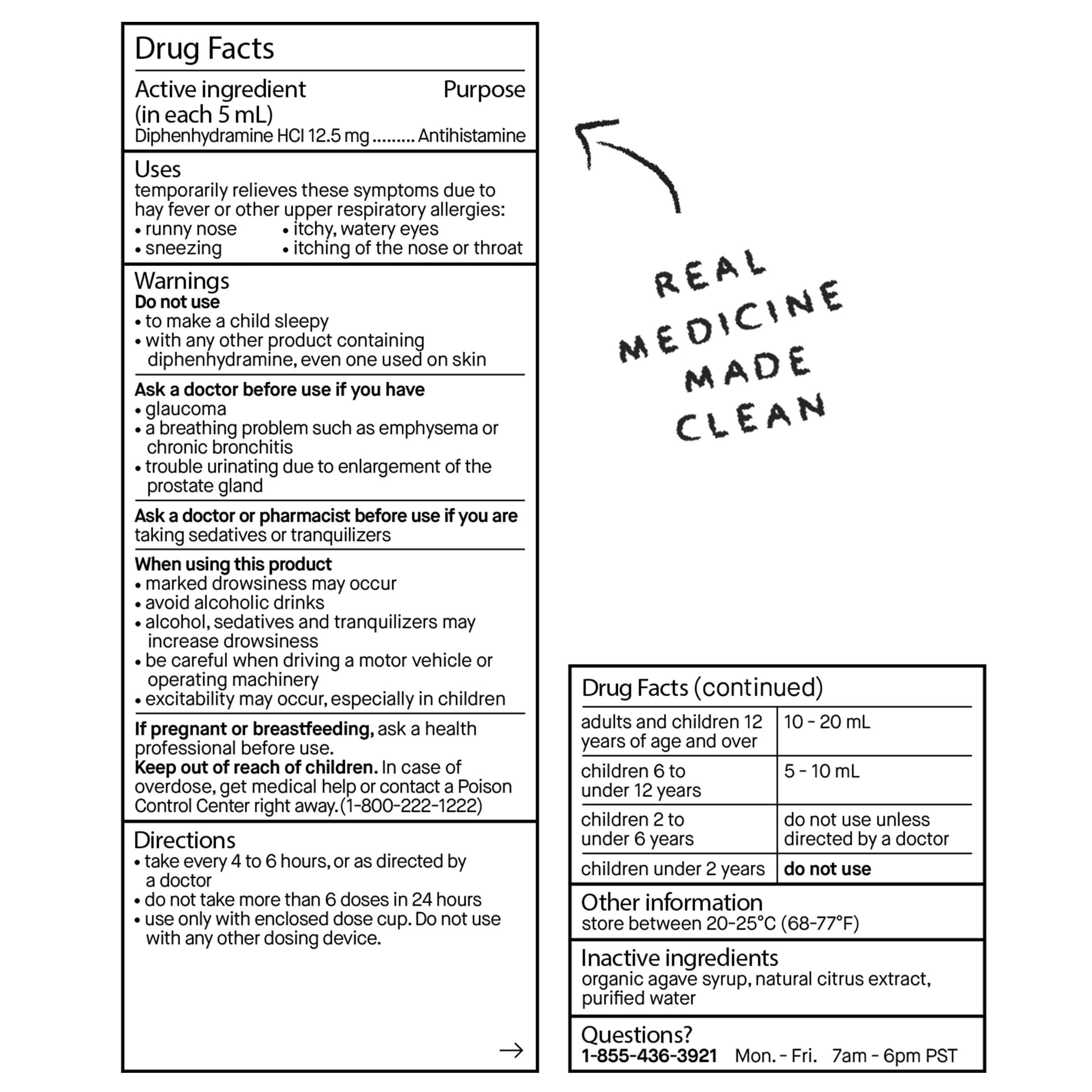 Genexa Kids' Liquid Allergy Relief Medication, Oral Suspension, 4 oz