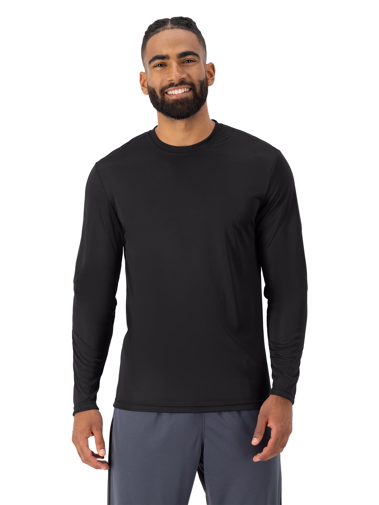 Hanes Adult Cool DRI Long-Sleeve Performance T-Shirt - White 3XL, Moisture Wicking With UPF 50+ Sun Protection - View #13