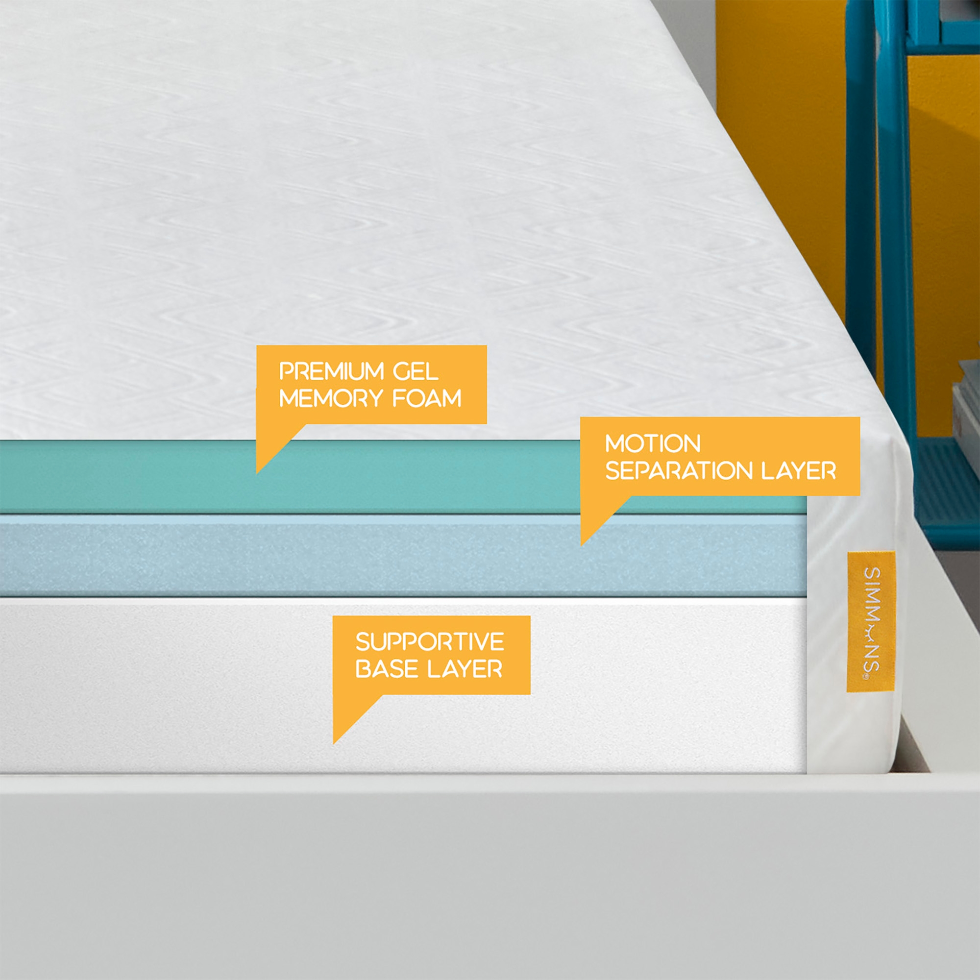 Simmons 8" Firm Cooling Gel Memory Foam Mattress, Queen Best Deals and