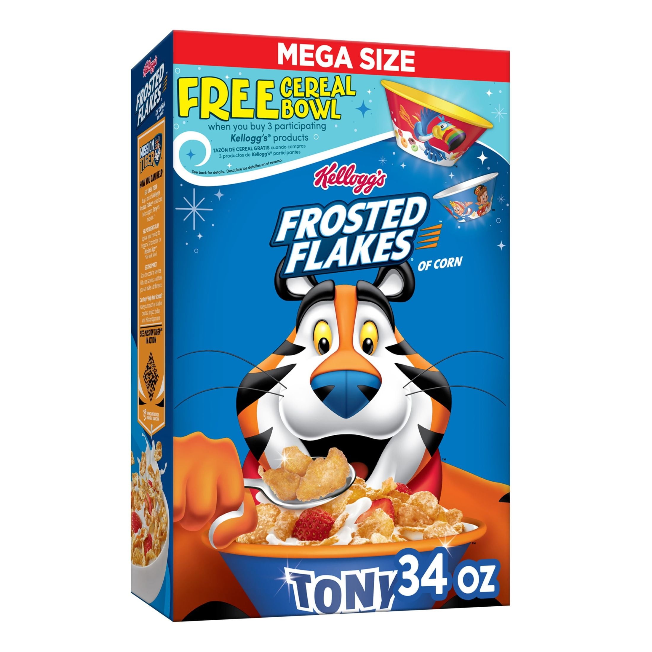 Kellogg's Frosted Flakes Original Cold Breakfast Cereal, 2.1 oz