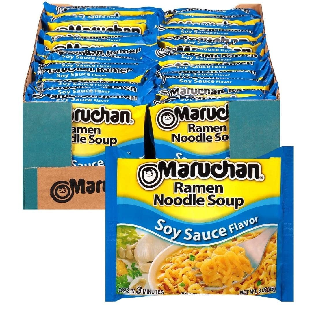 Maruchan Ramen Noodles Soup Pork Flavor, 3.0 Oz., 24 Count 