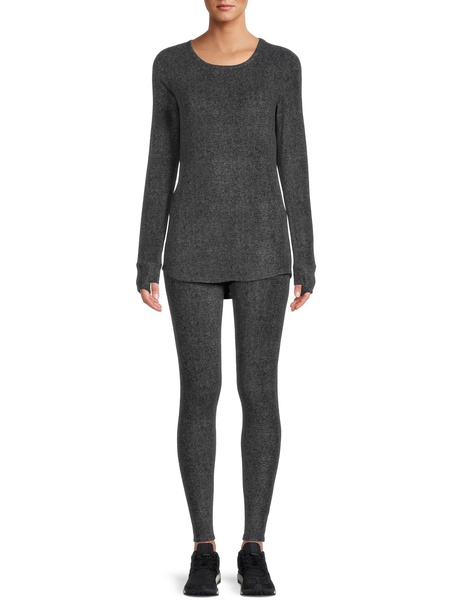 Mejores ofertas e historial de precios de ClimateRight by Cuddl Duds  Women's Stretch Fleece Long Sleeve Crew Neck Top & Legging Base Layer Set, Sizes  XS to 4XL en