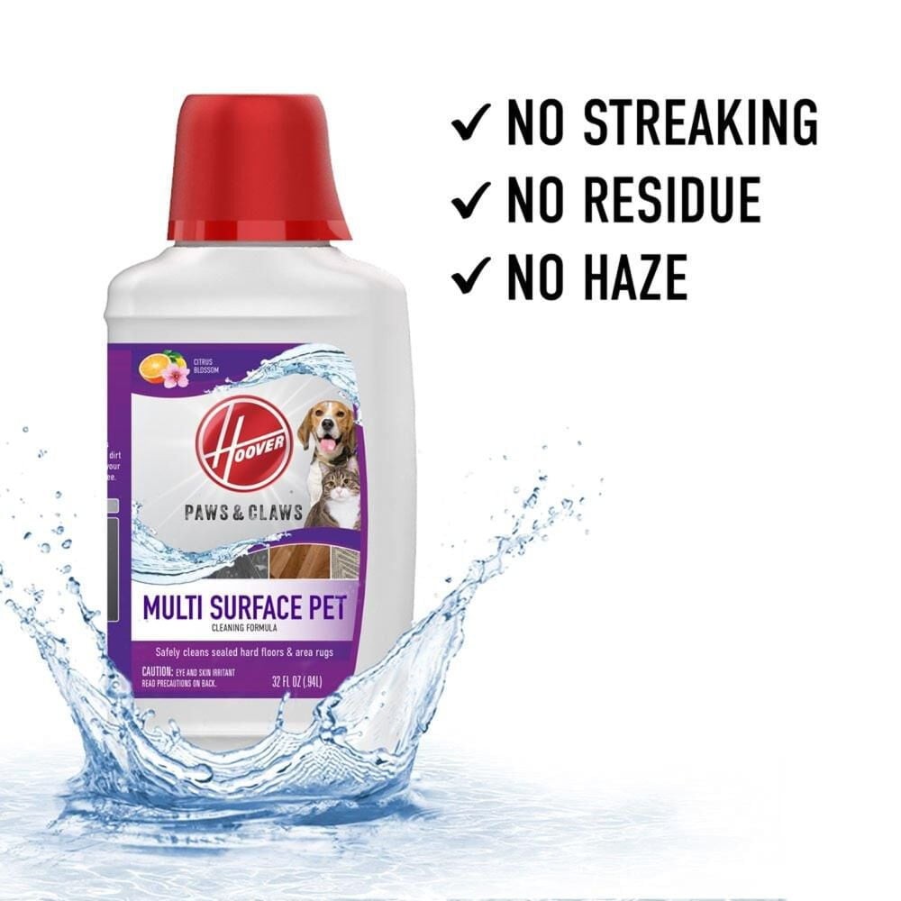 Hoover Pet Hard Floor Liquid Cleaning Solution 32oz, AH31429, Jasmine