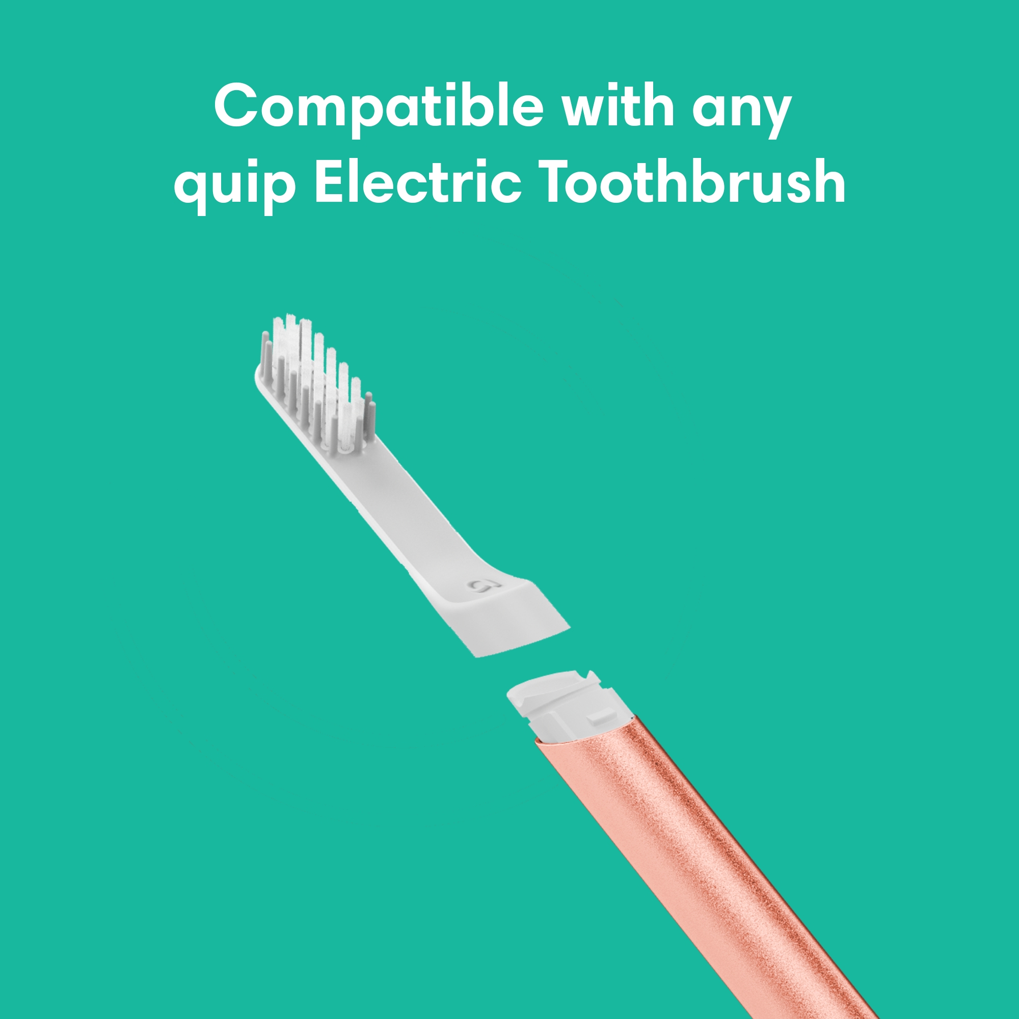quip Electric Toothbrush Replacement Brush Head, Soft Bristles, 1 Count
