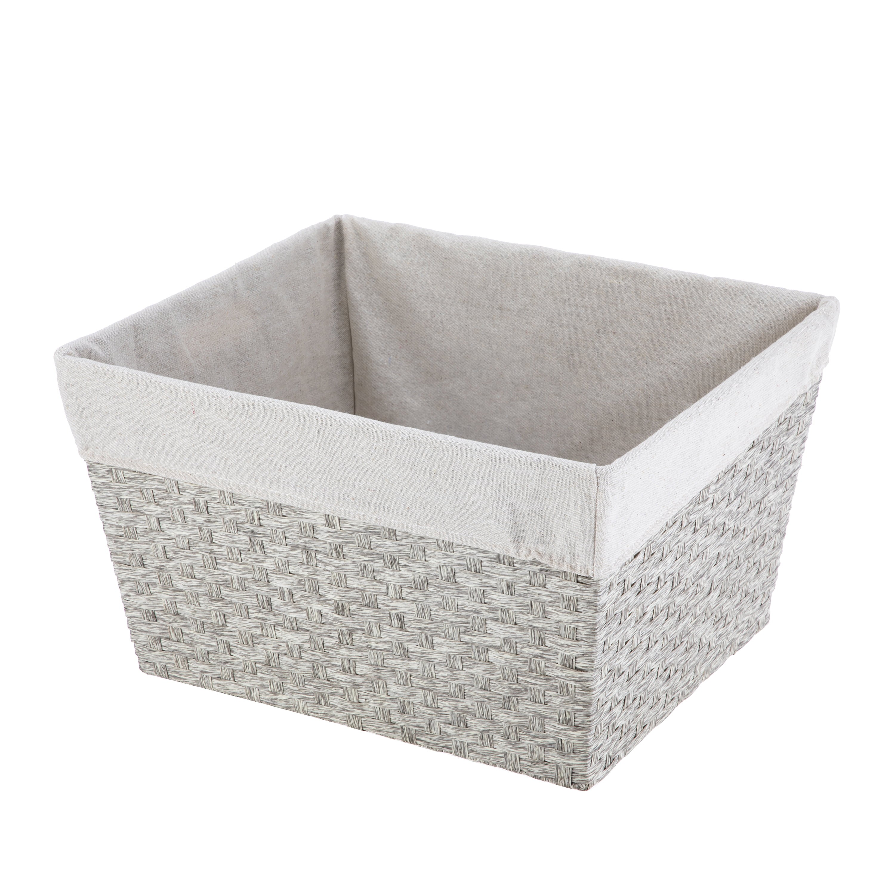 Mainstays Medium Bin Plastic, Gray Flannel