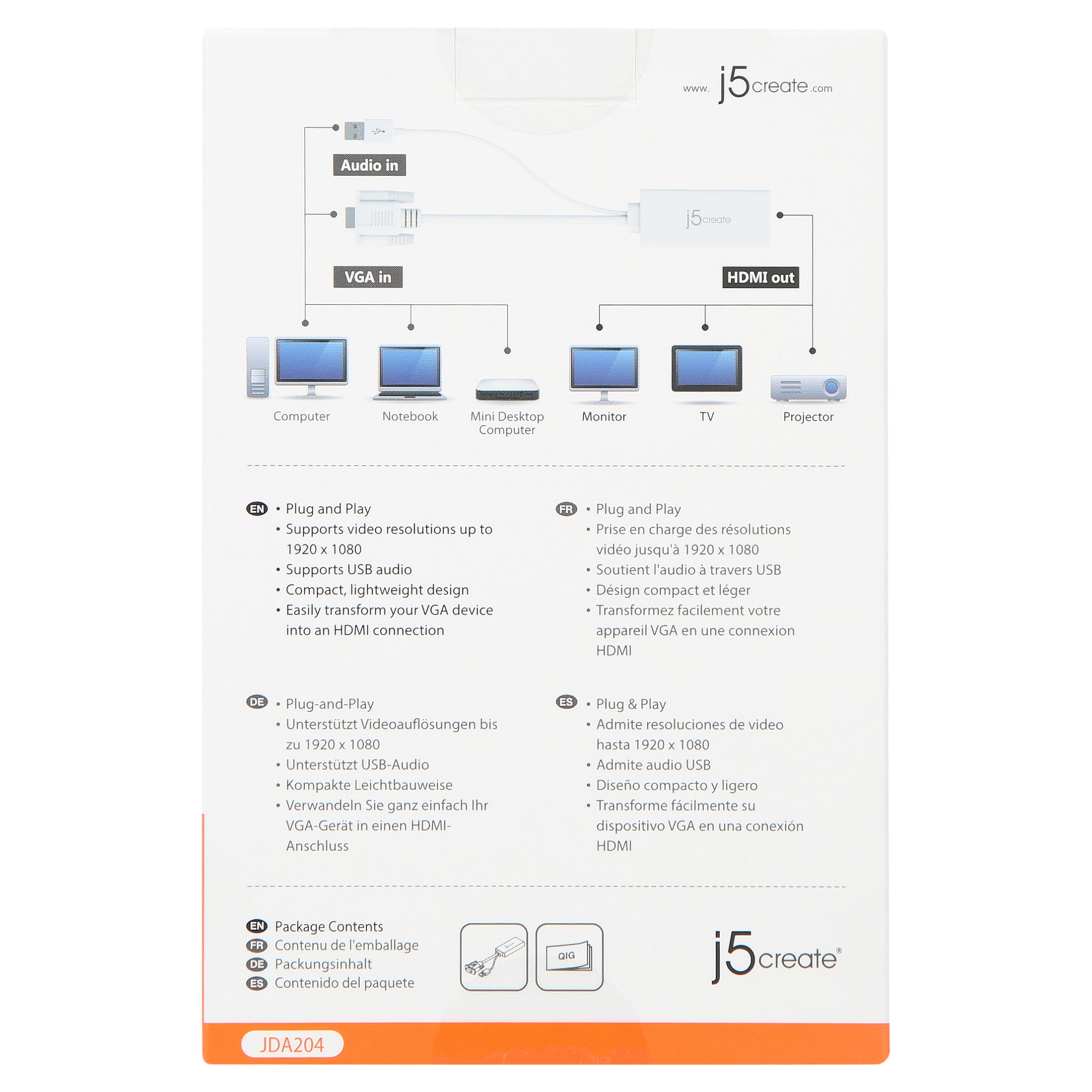 j5create VGA To HDMI Video Audio Adapter Best Deals and Price History