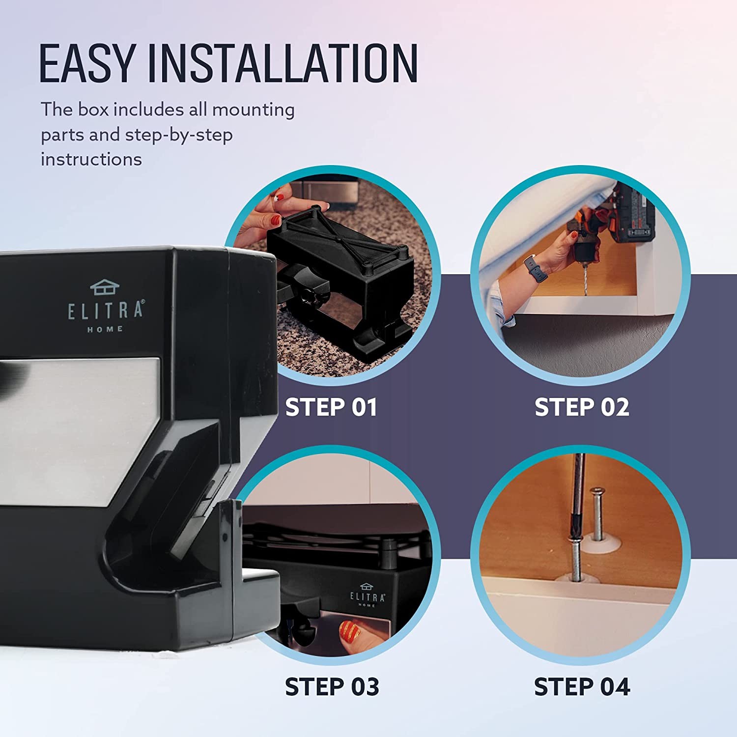 Elitra 3 in 1 Under the Electric Can Opener, Blade Sharpener