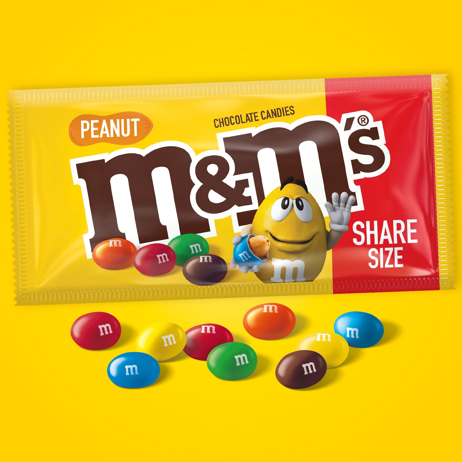 M&M's Chocolate Candies, Peanut, Family Size - 18.08 oz