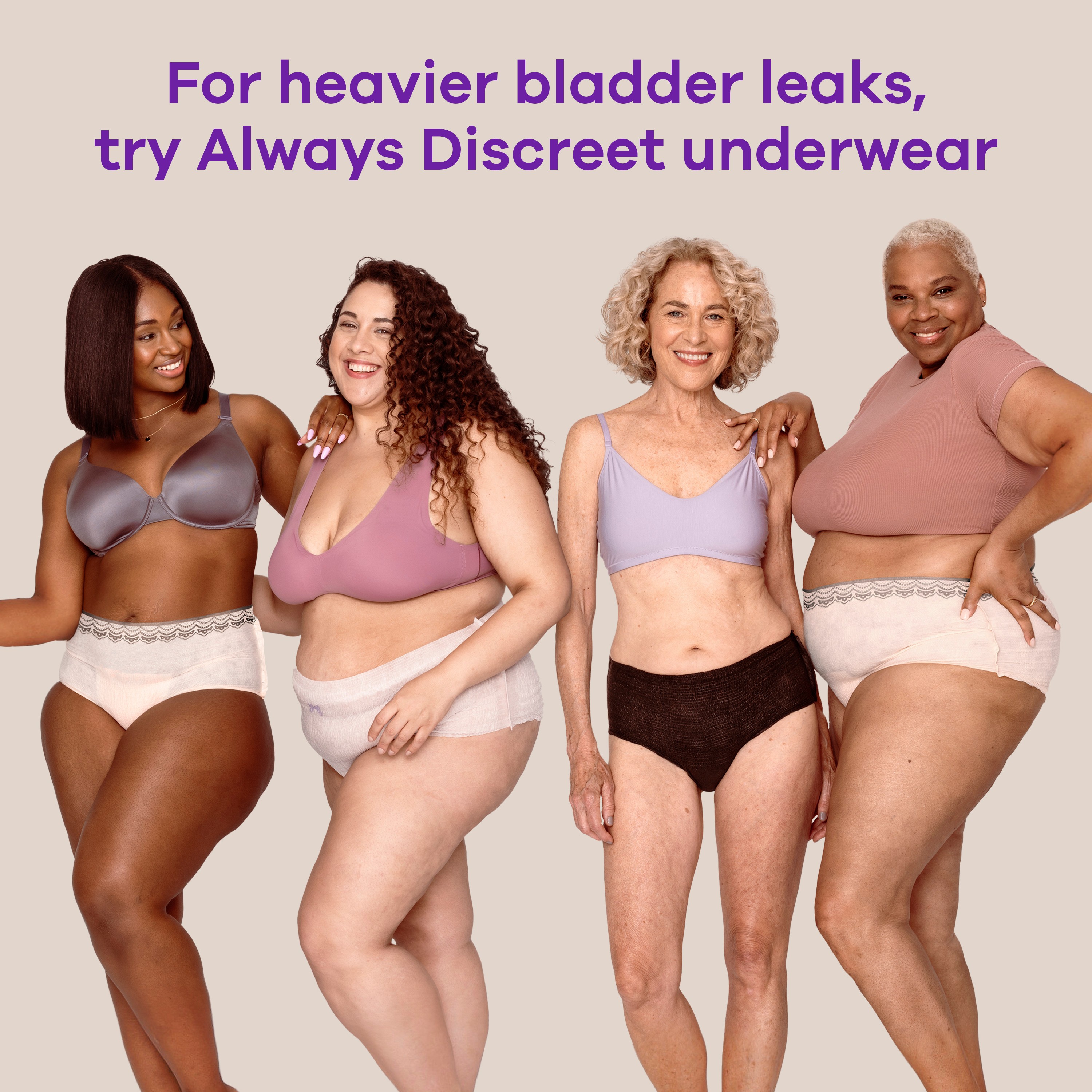 Always Discreet Adult Incontinence Underwear for Women, L, 17 CT 