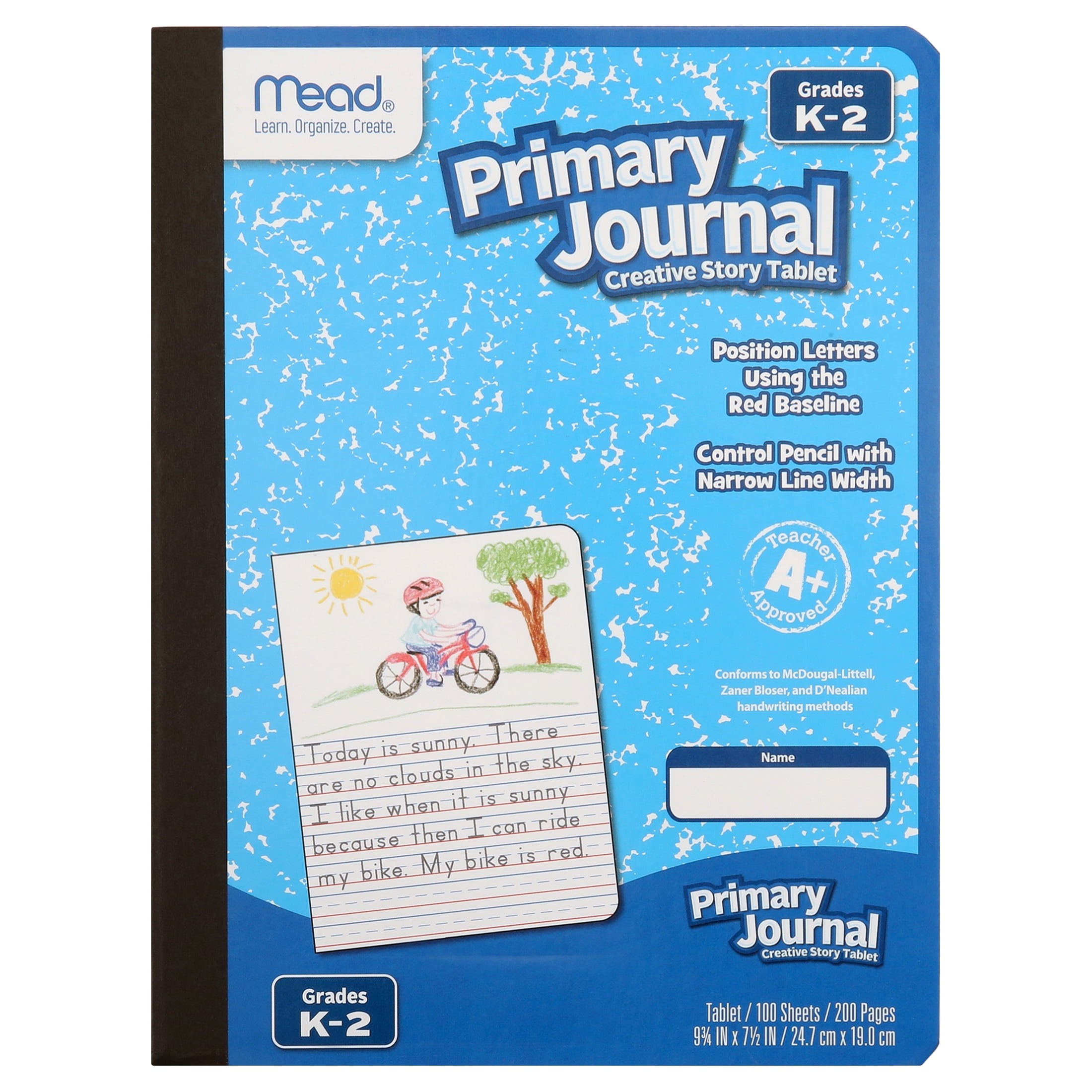 Mead Primary Journal Half Page Ruled 100 Count - Early Learning Best ...