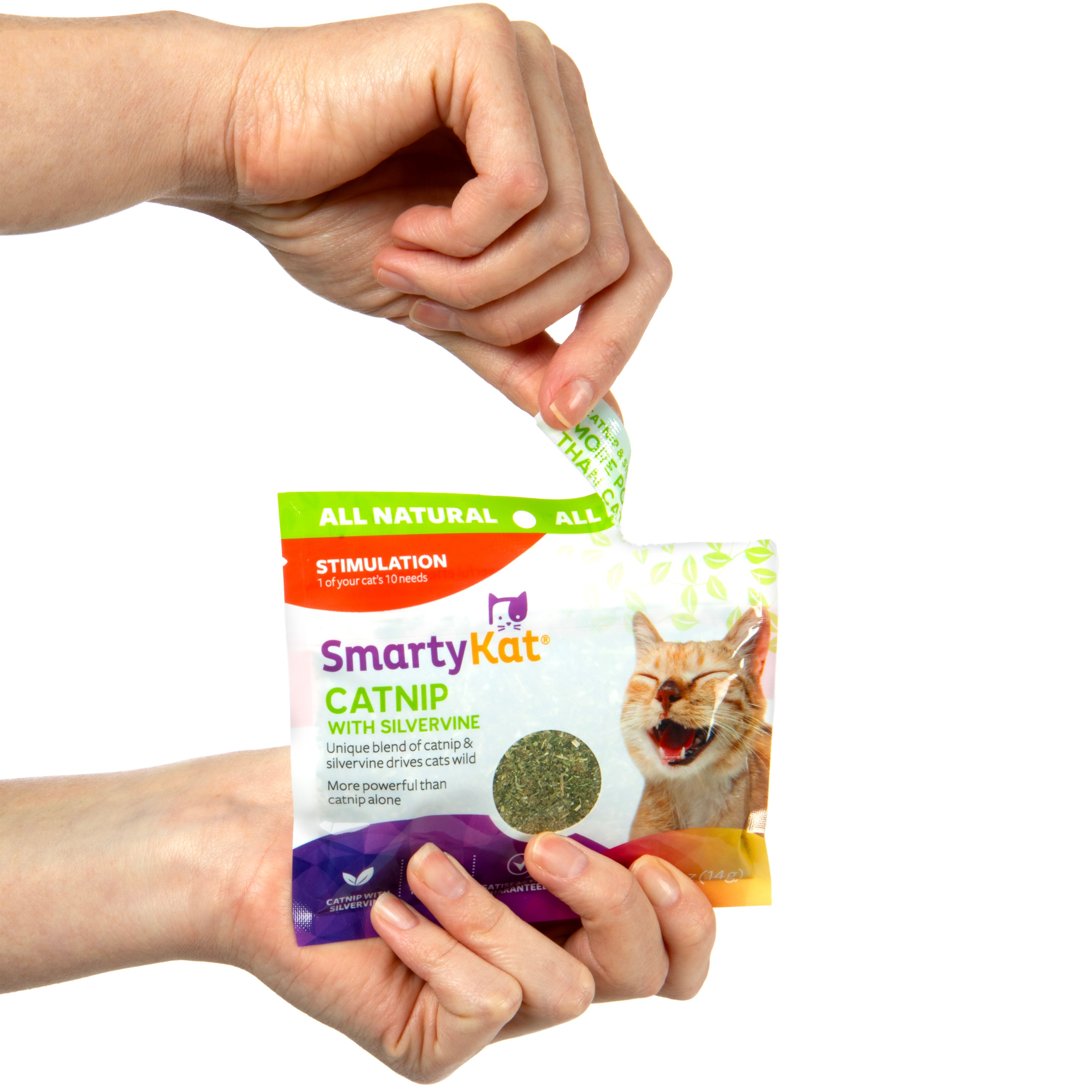 SmartyKat Catnip With Silvervine, Pure & Potent Blend For Cats ...