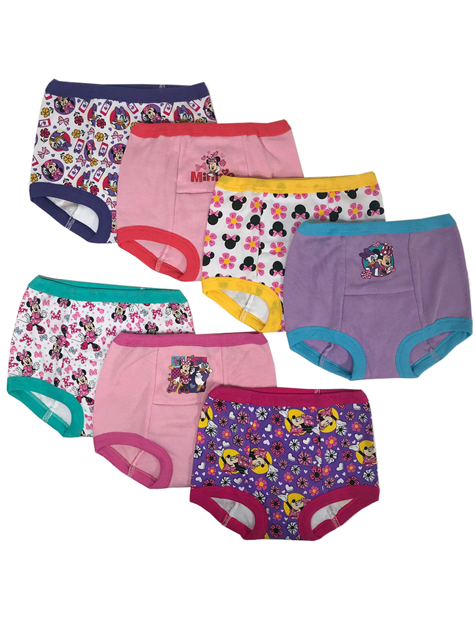 Disney Girls' Minnie Mouse Potty Training Pants and Starter Kit with  Stickers & Tracking Chart in Sizes 18m, 2t, 3t, 4t