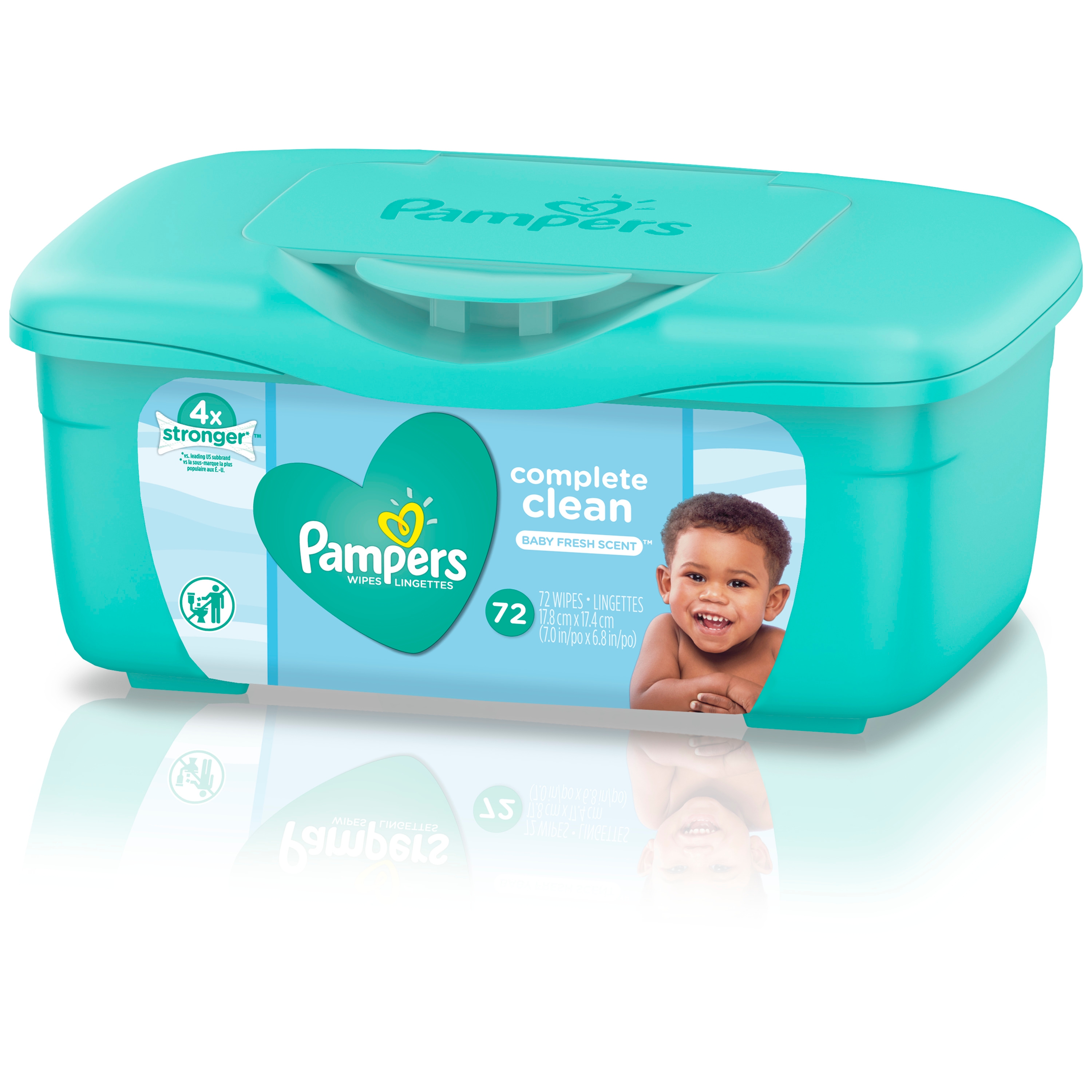 Pampers Baby Wipes Sensitive Fragrance Free Pop-Top Packs, 16 pk.