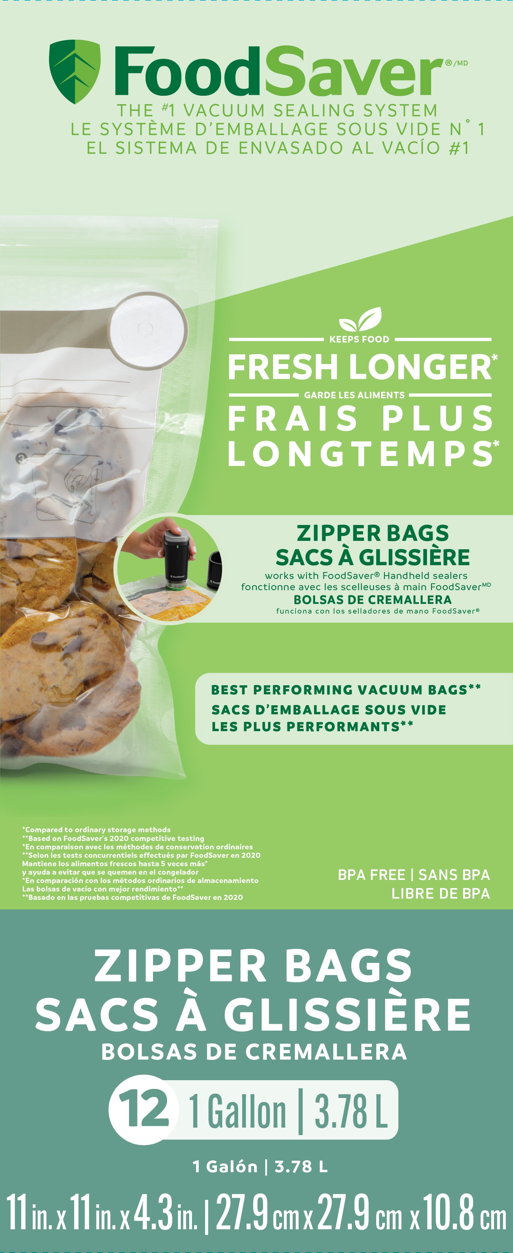 FoodSaver FreshSaver 1 Gallon Zipper Bags 12pk Best Deals and Price