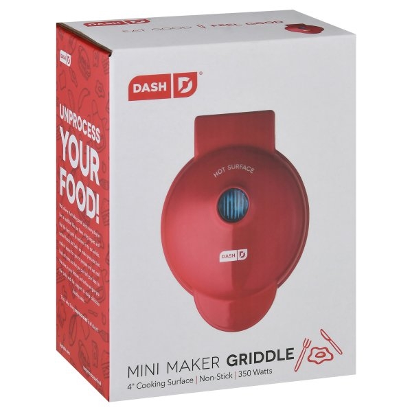 Dash Mini Maker Griddle One Size Red Best Deals and Price History at