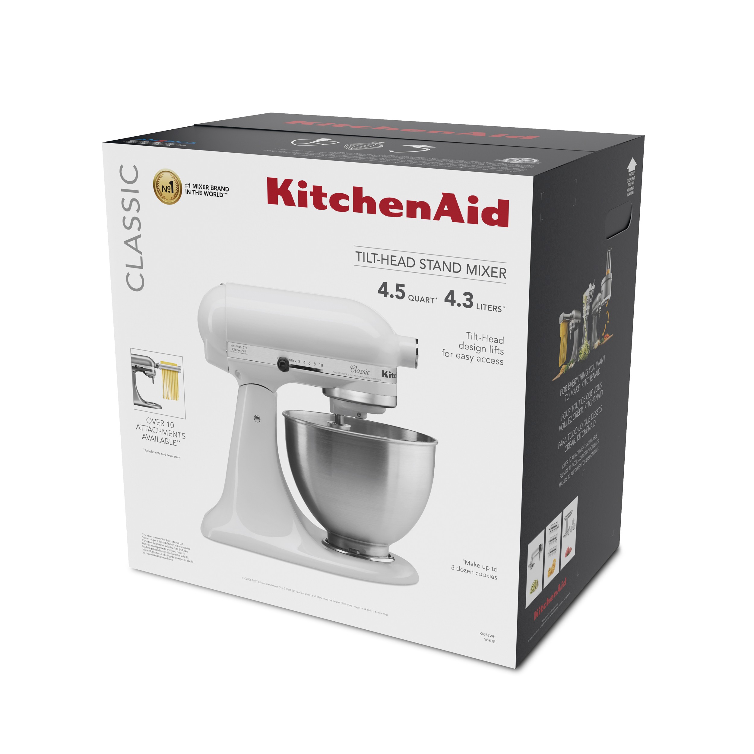 KitchenAid Classic Series 4.5 Quart TiltHead Stand Mixer K45SS Best