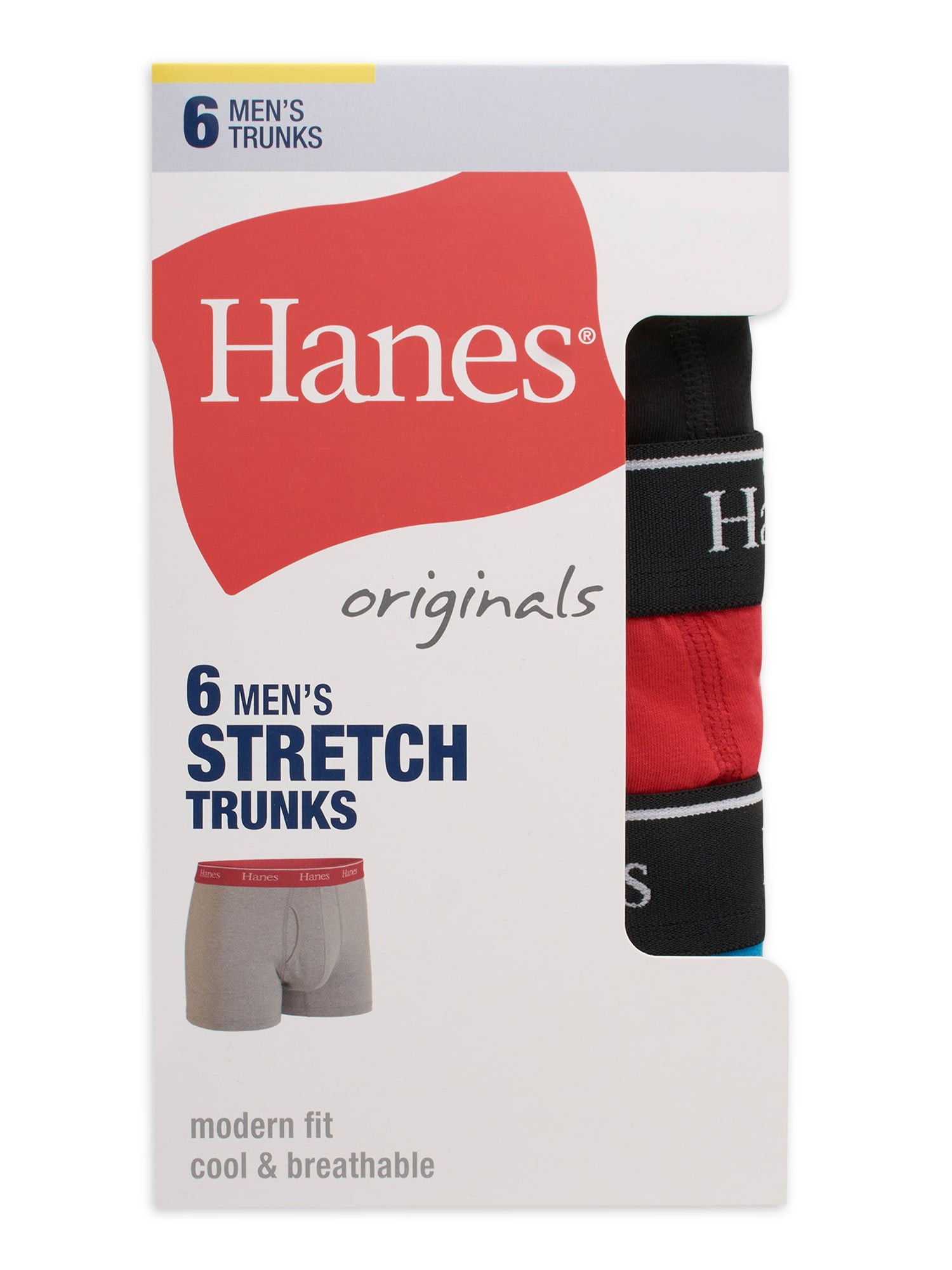 Hanes Originals Men's Moisture-Wicking Stretch Cotton Boxer Briefs