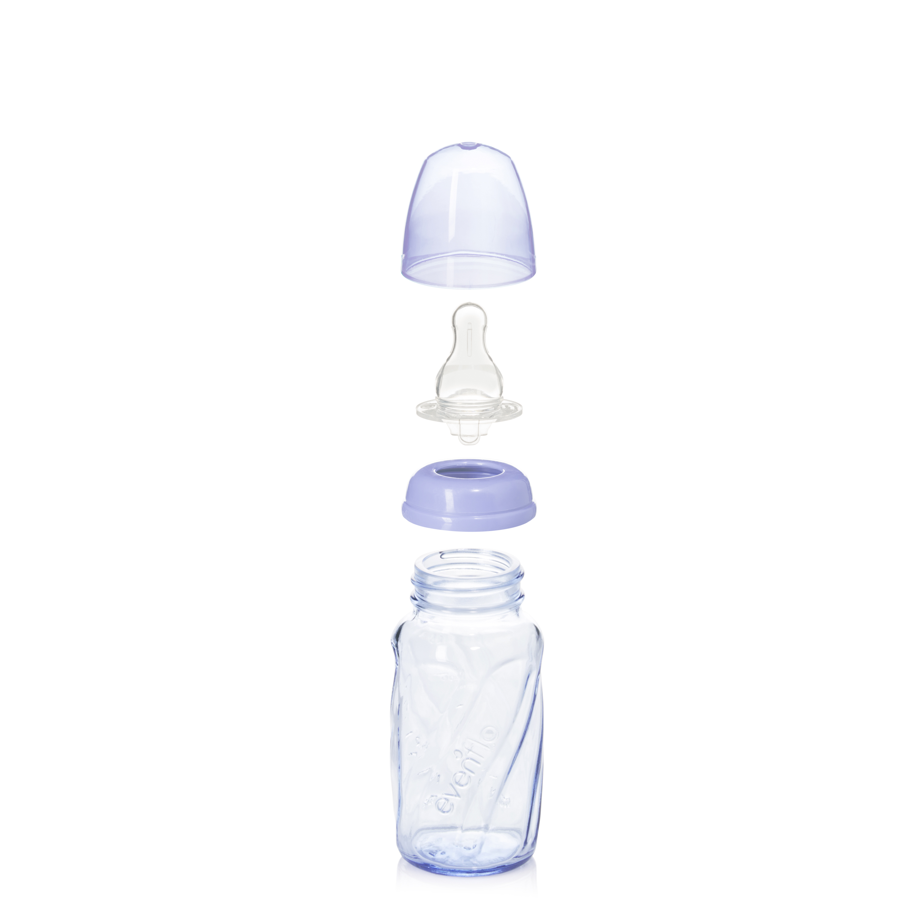 Evenflo Feeding Vented+ BPA-Free Polypropylene Baby Bottles - 8oz Clear 6ct