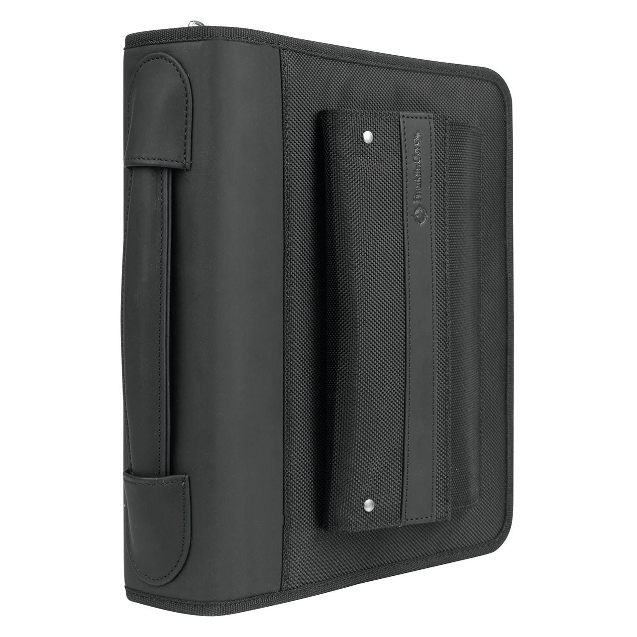Franklincovey Classic Friday Nylon Zipper Binder with Handles - Black