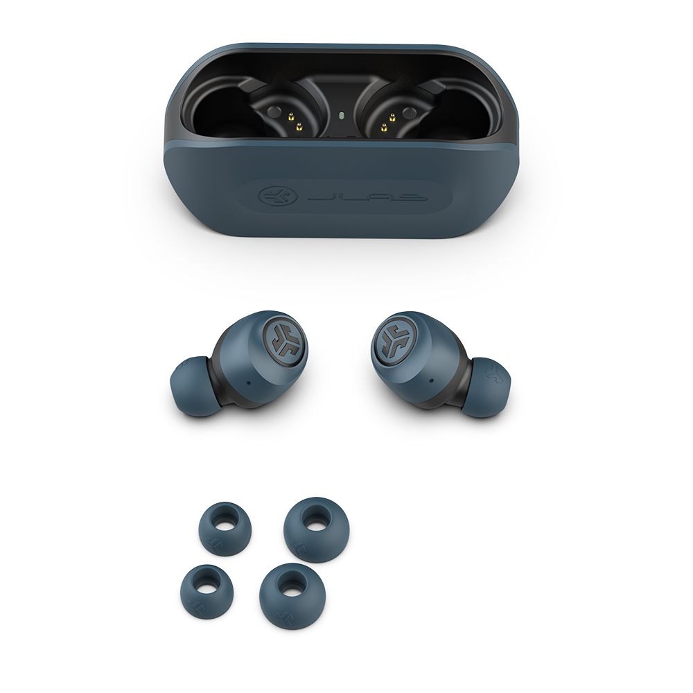 JLab Audio Go Air True Wireless Earbuds +Charging Case Navy Blue