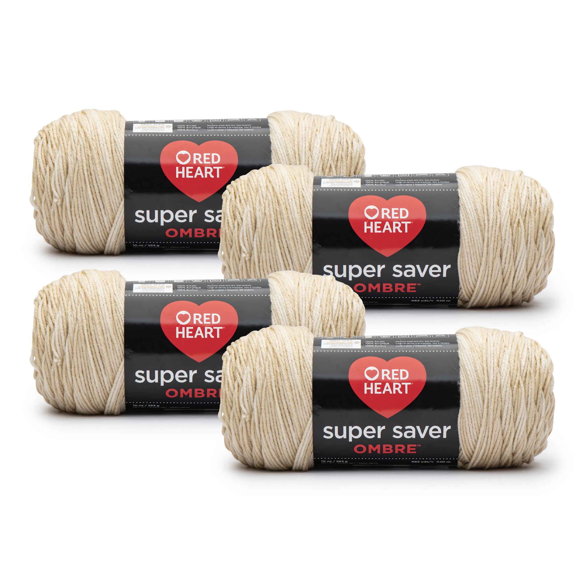  Red Heart Ombre Yarn, Sweet Treat