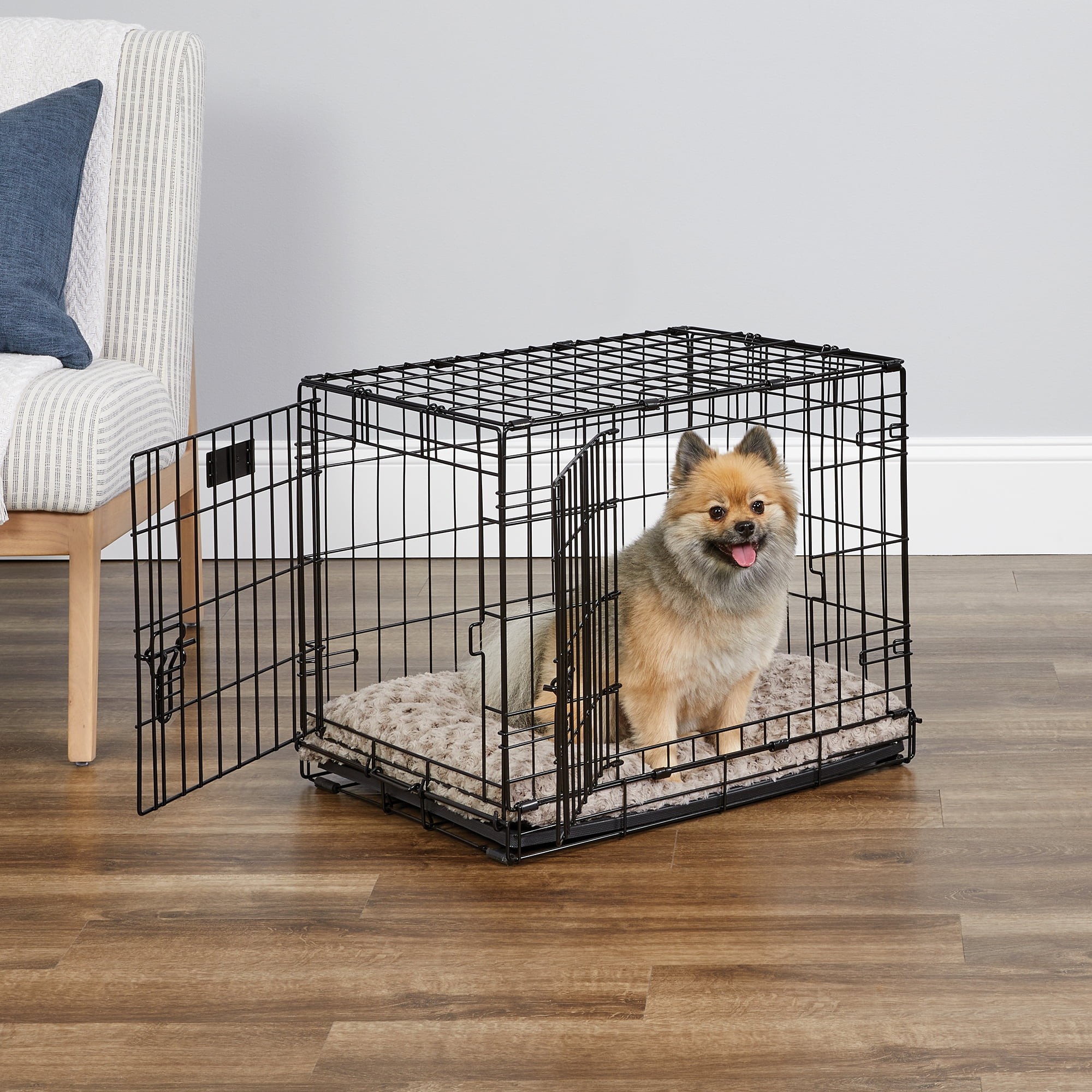 MidWest Homes for Pets 24-Inch Two-Door iCrate Folding Dog Crate with ...
