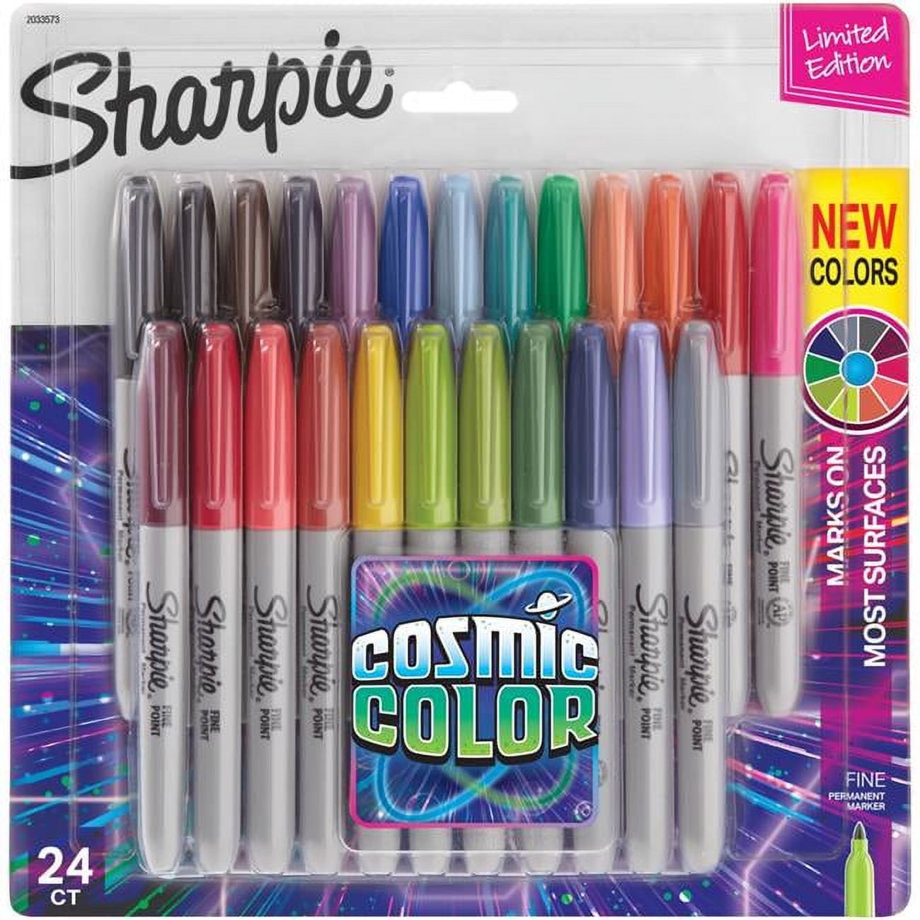 Sharpie 34pk Permanent Markers Fine Tip Multicolored