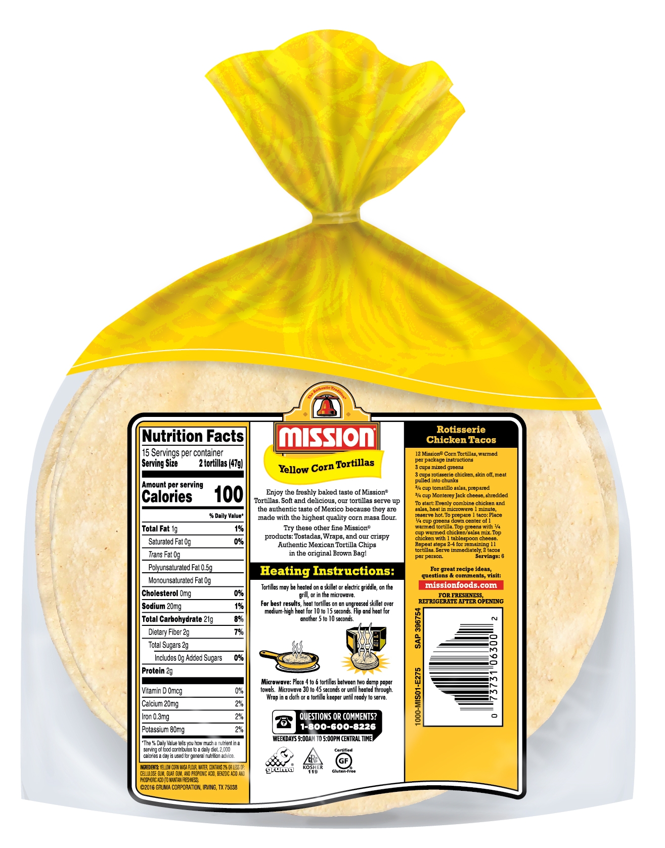 Mission Glutenfree Yellow Corn Tortillas, 30 Count Best Deals and