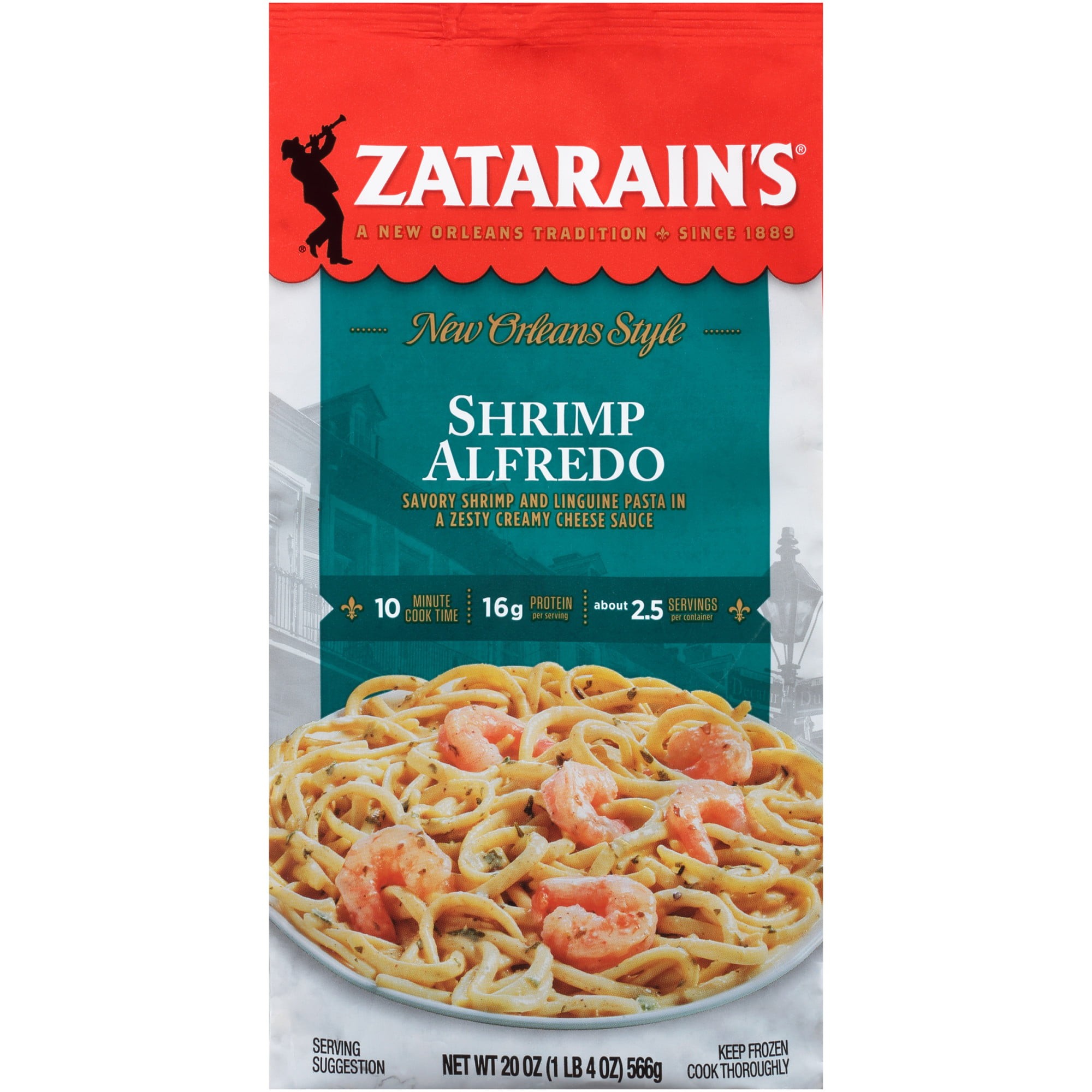 Zatarain's Frozen Meal - Blackened Chicken Alfredo, 24 oz Packaged Meals