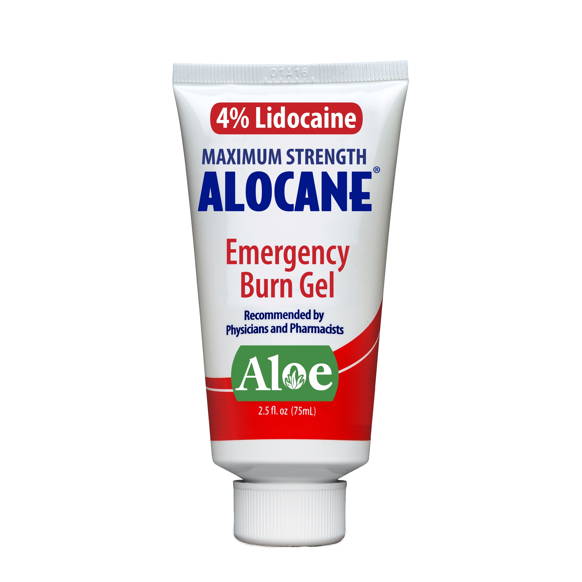 ALOCANE Emergency Burn Gel, 4 Lidocaine Max Strength Fast Pain Itch