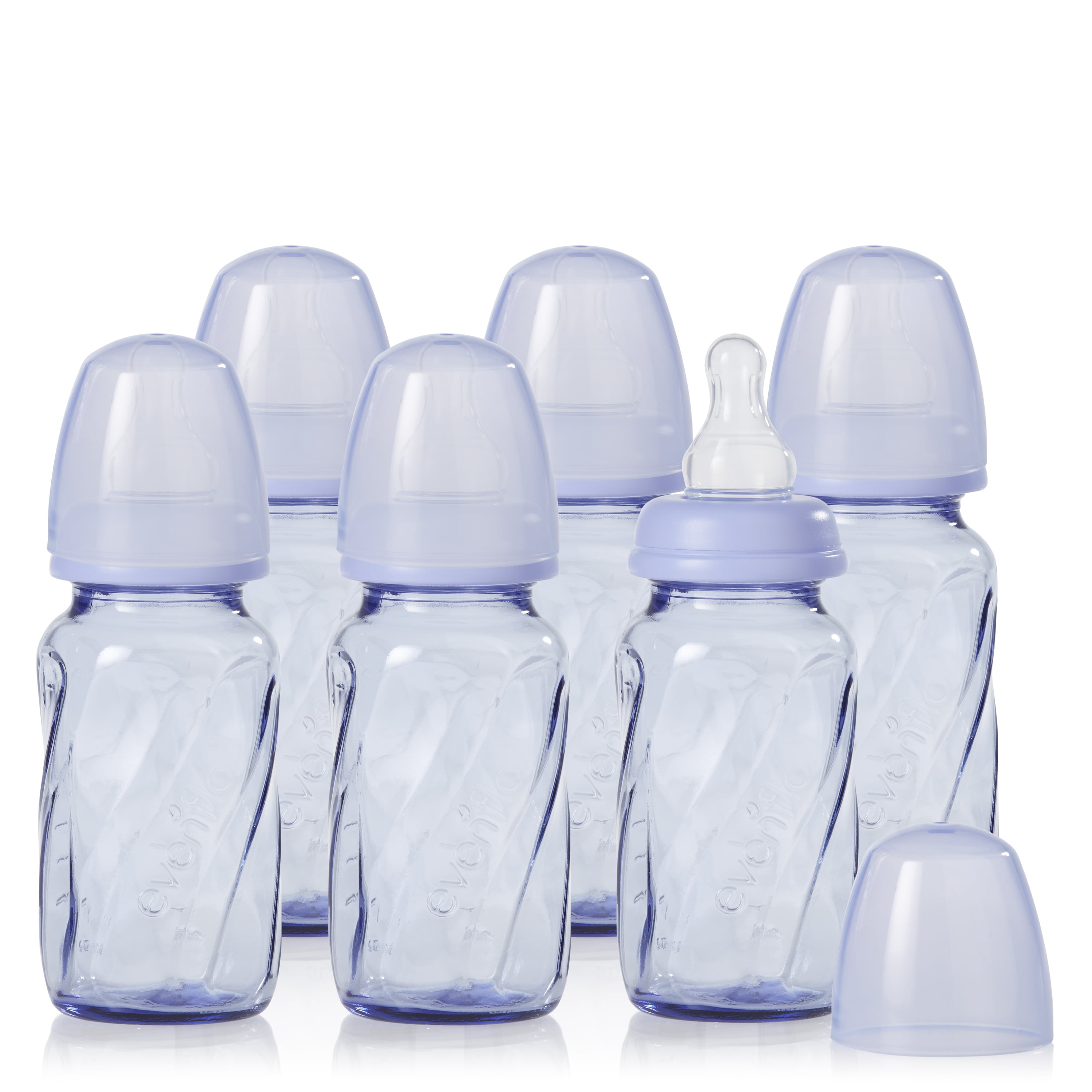 Evenflo Feeding Vented+ BPA-Free Polypropylene Baby Bottles - 8oz Clear 6ct