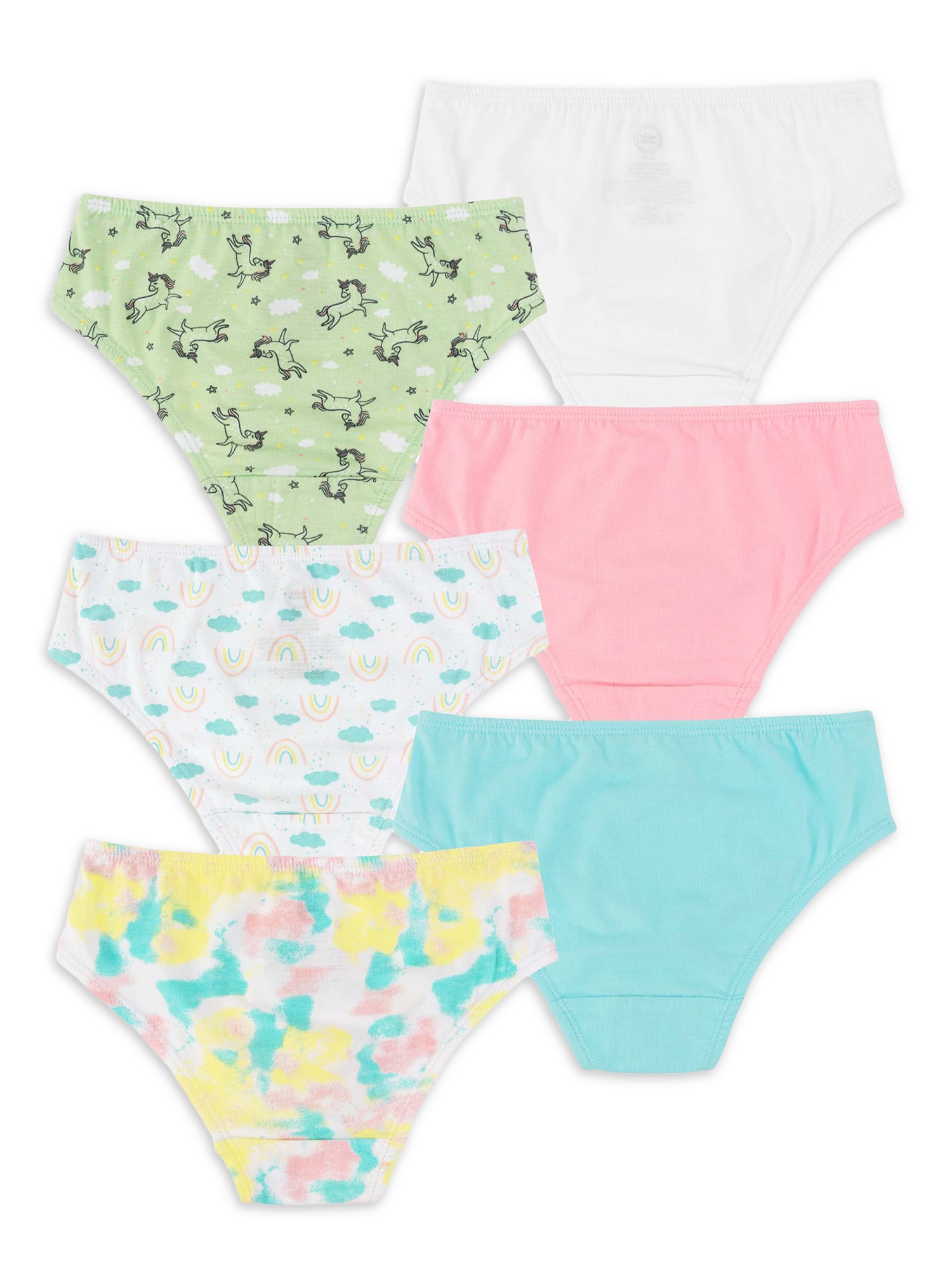 Wonder Nation Toddler Girls Brief Underwear, 6-Pack, Sizes 2T-5T 