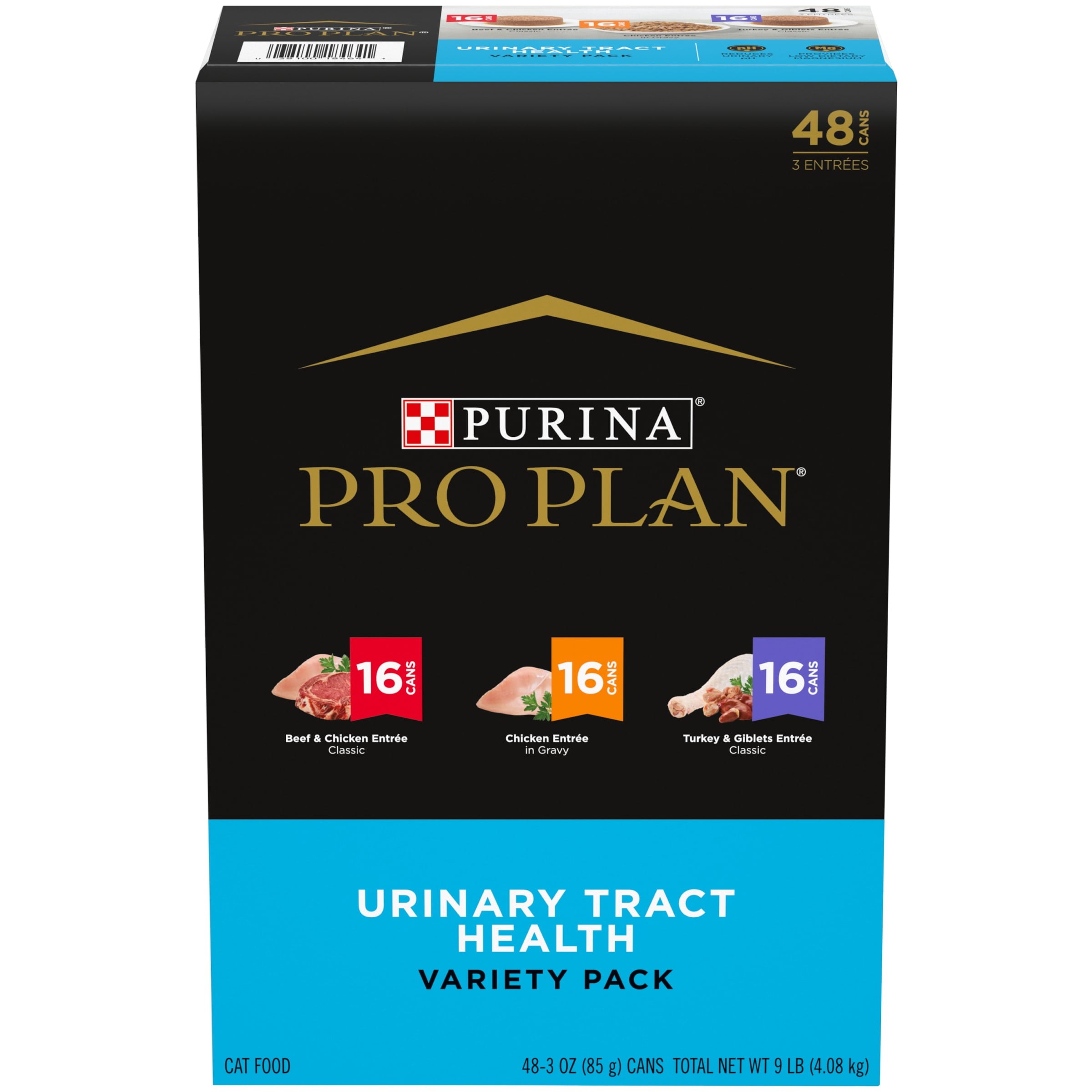 Purina Pro Plan Urinary Tract Cat Food Wet Variety Pack Chicken, Beef