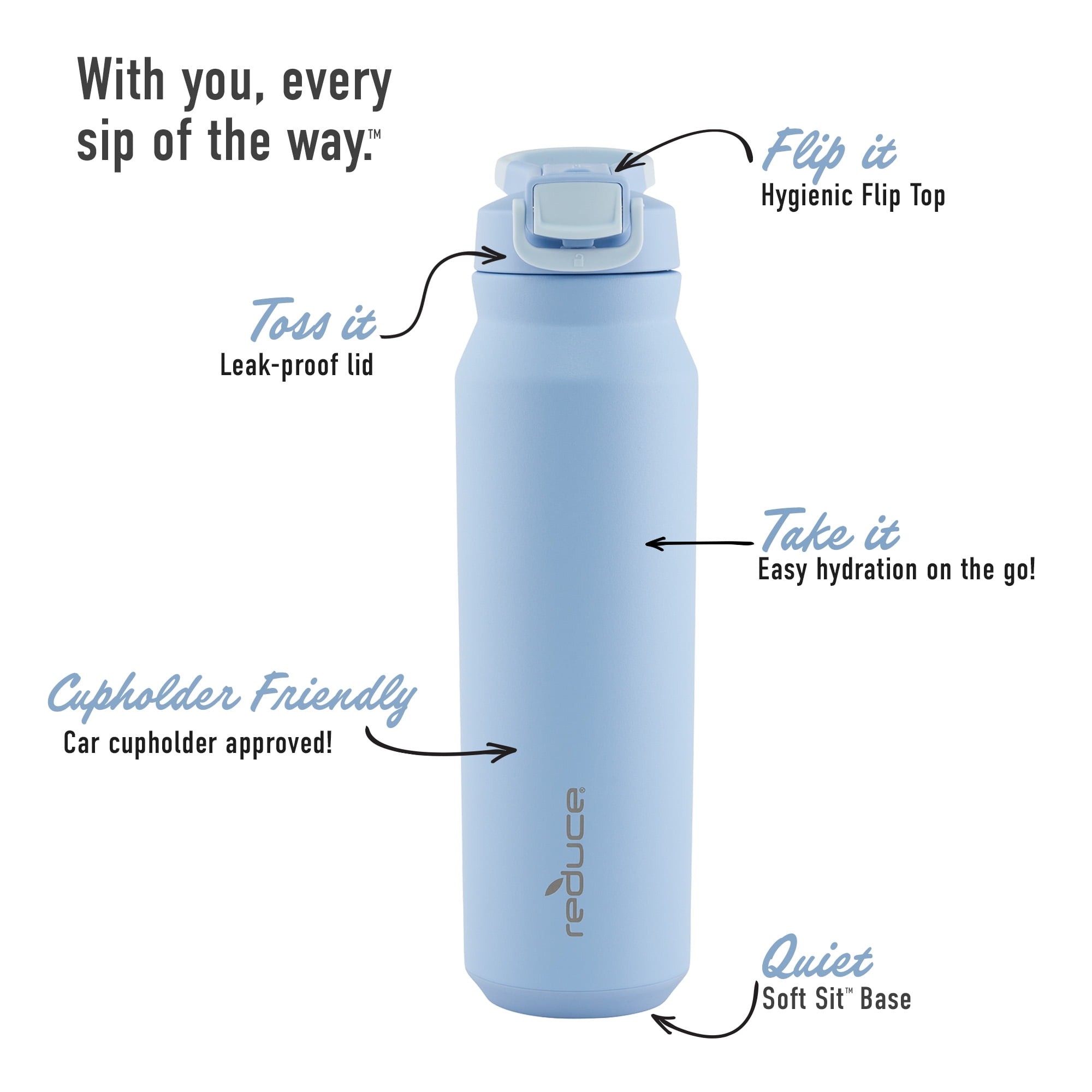 Reduce Vacuum Insulated Stainless Steel Hydrate Pro Water Bottle